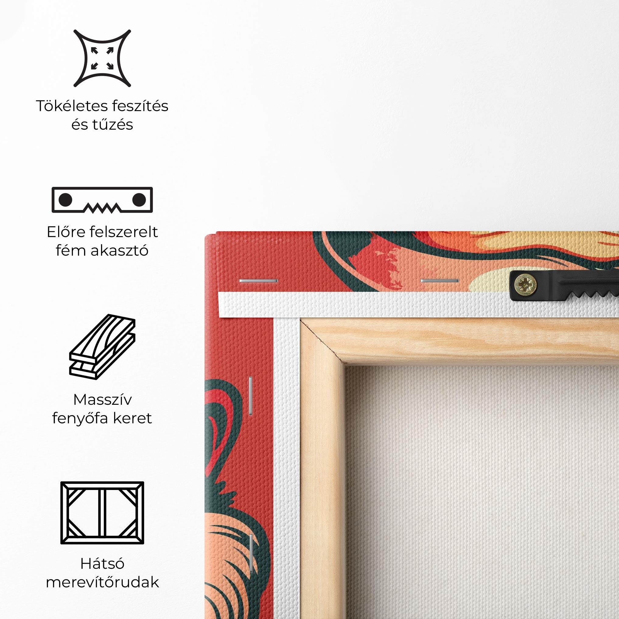 Vászonkép Santa Crazy Smile mockup 5