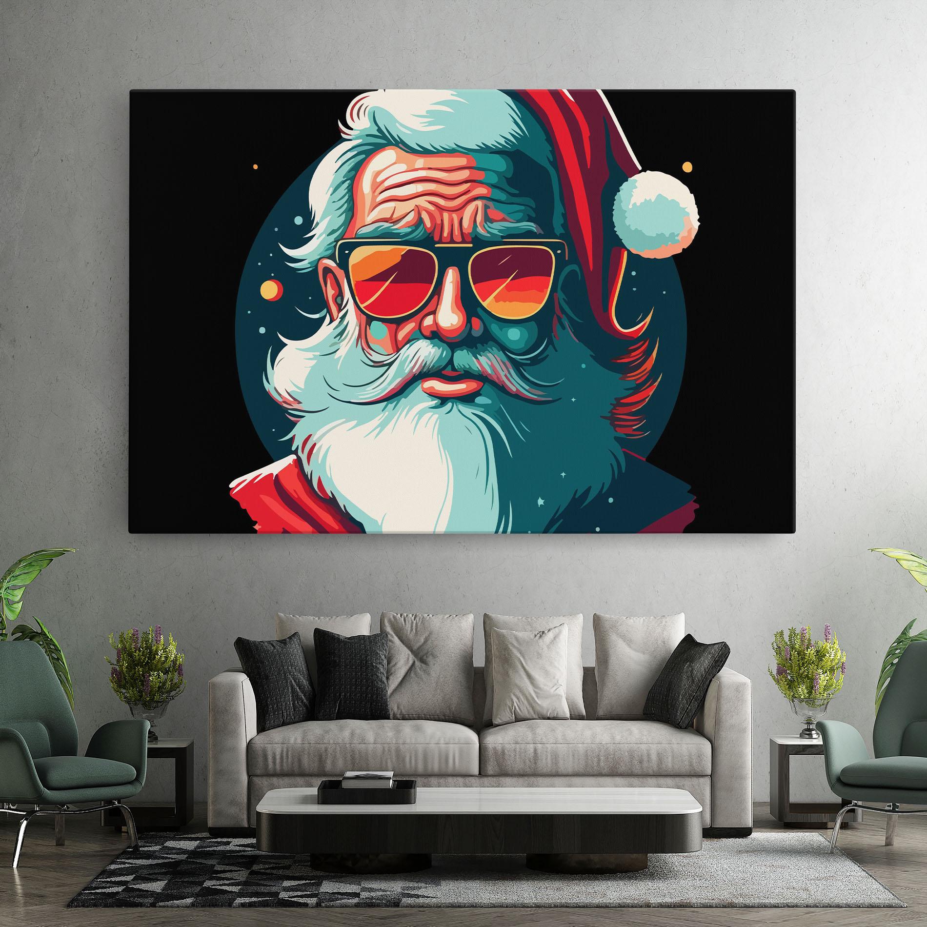 Vászonkép Color Glasses Santa mockup 7