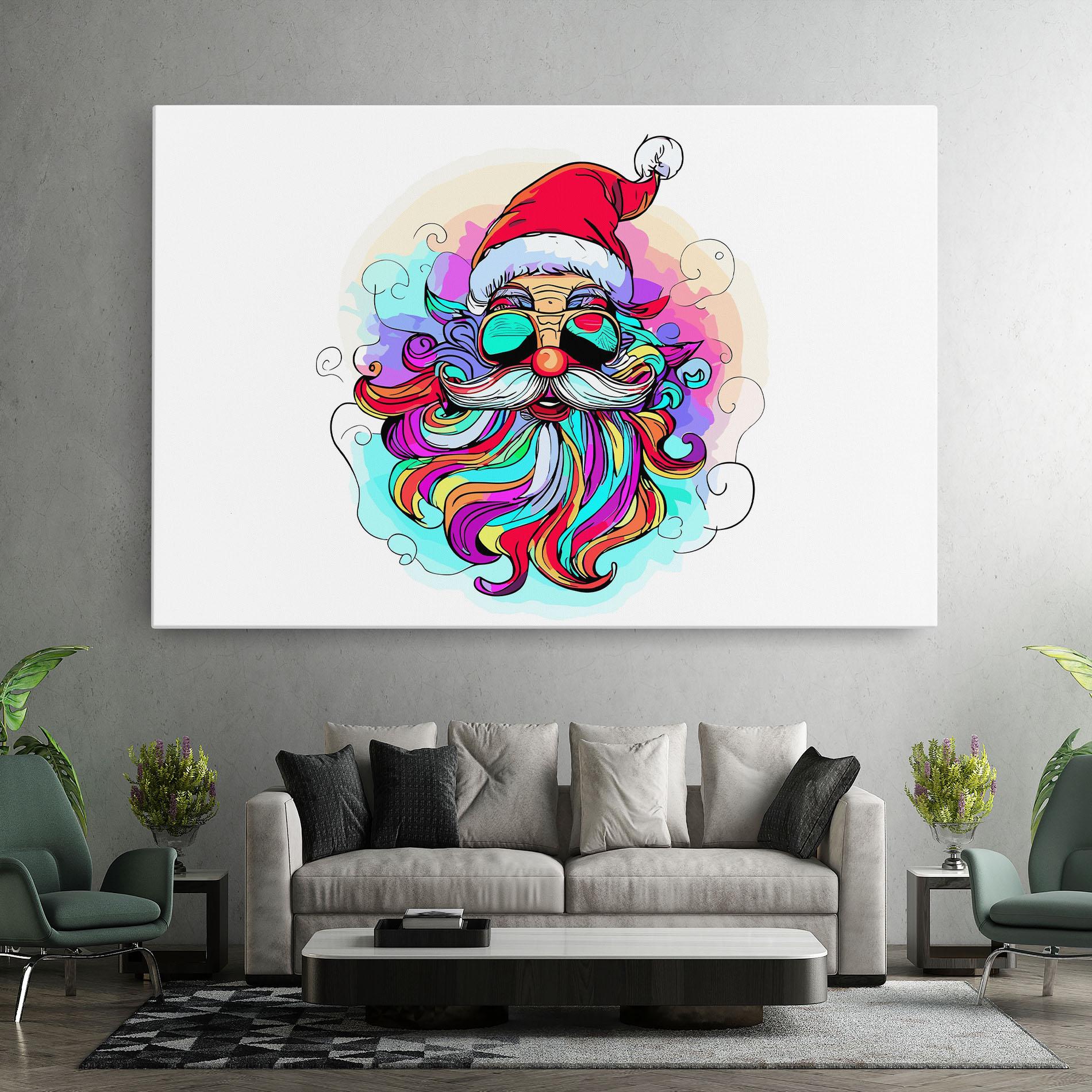 Vászonkép Colorful Santa mockup 7