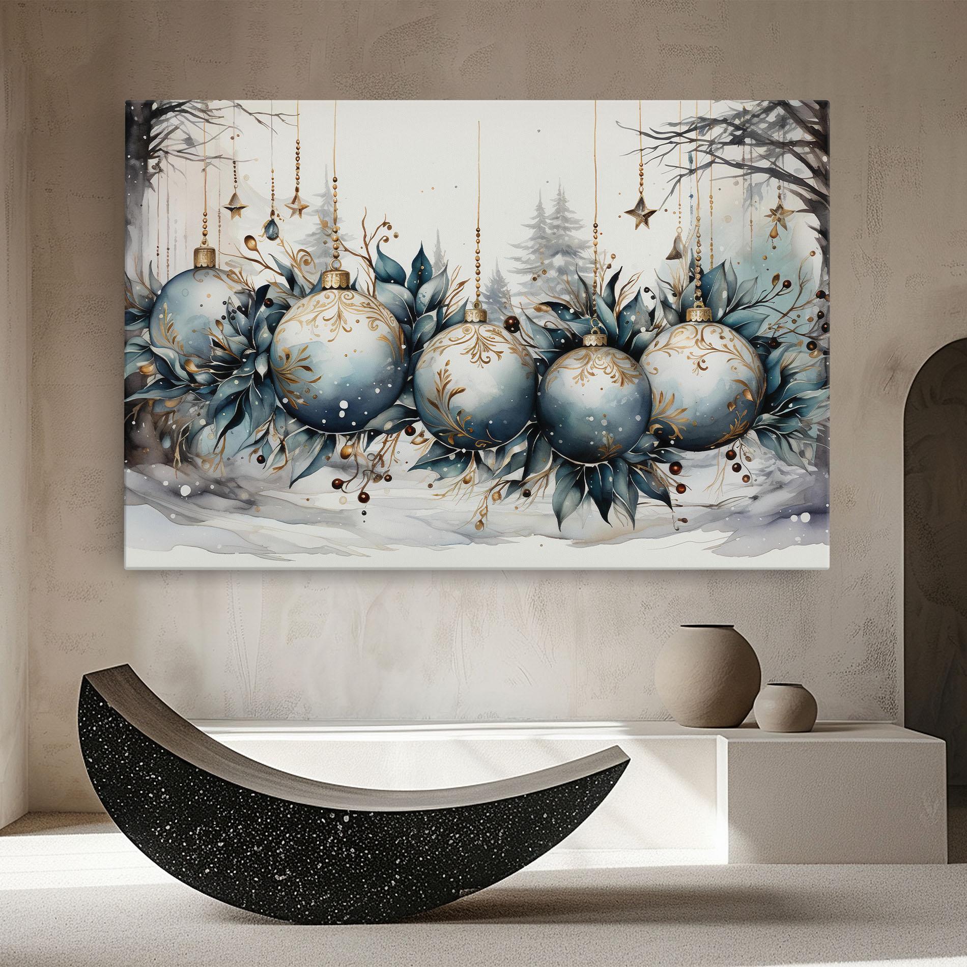 Vászonkép Christmas Paper mockup 8