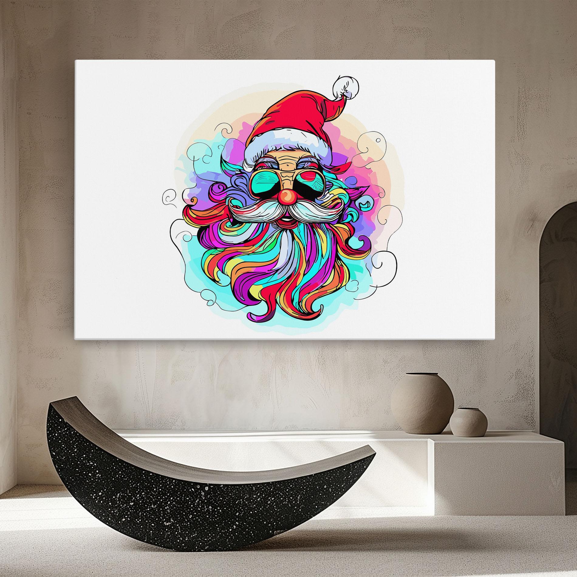 Vászonkép Colorful Santa mockup 8