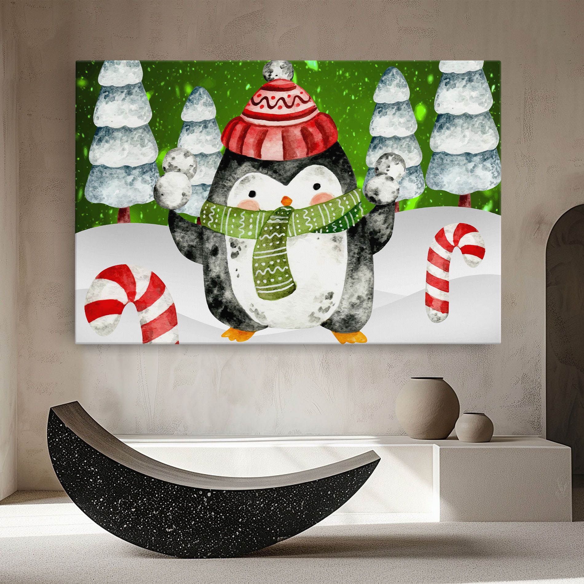 Green Pinguin mockup 8