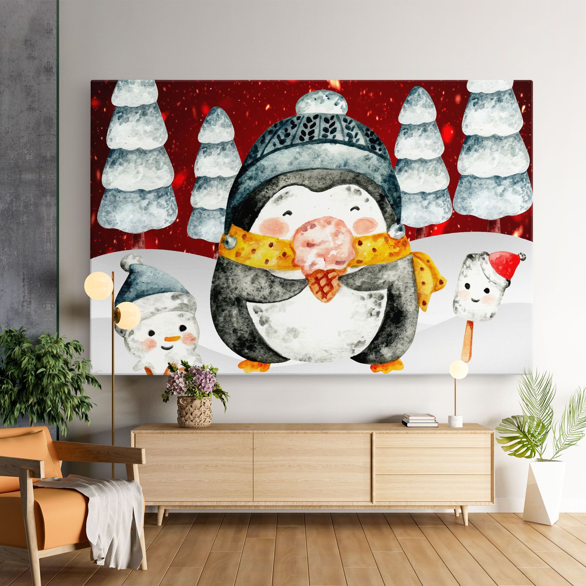 Yellow Pinguin mockup 9