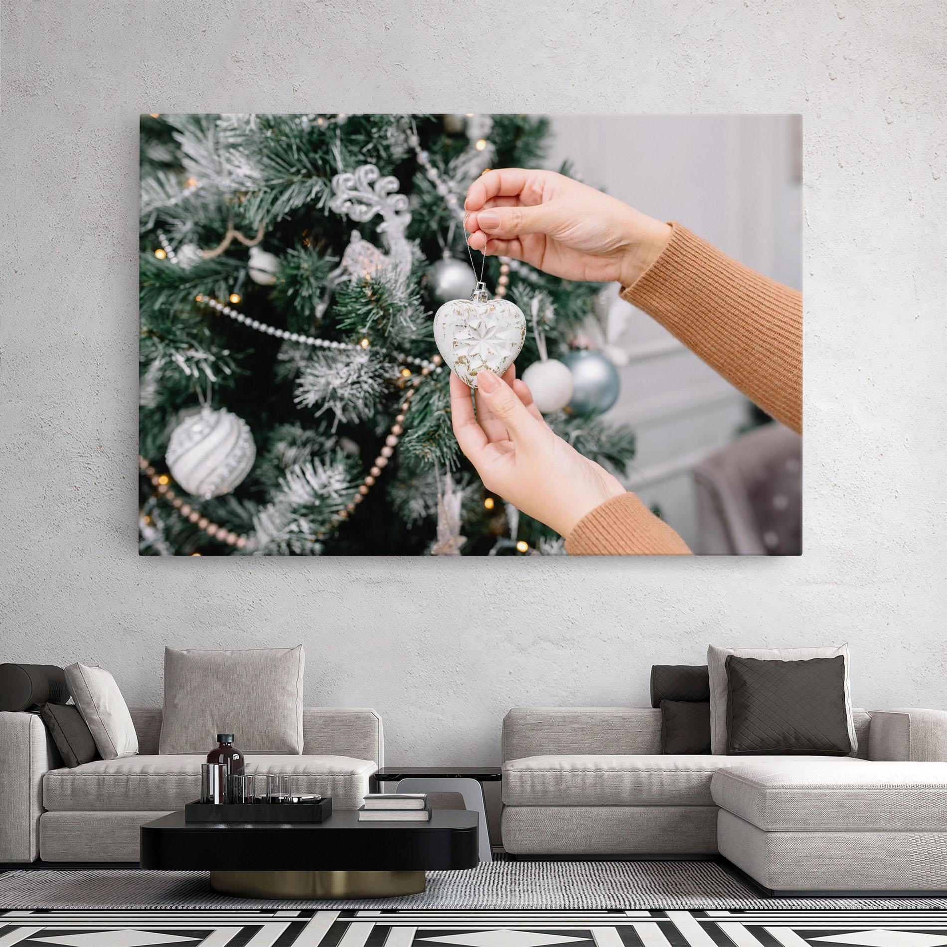 Vászonkép Christmas Decorations mockup 2