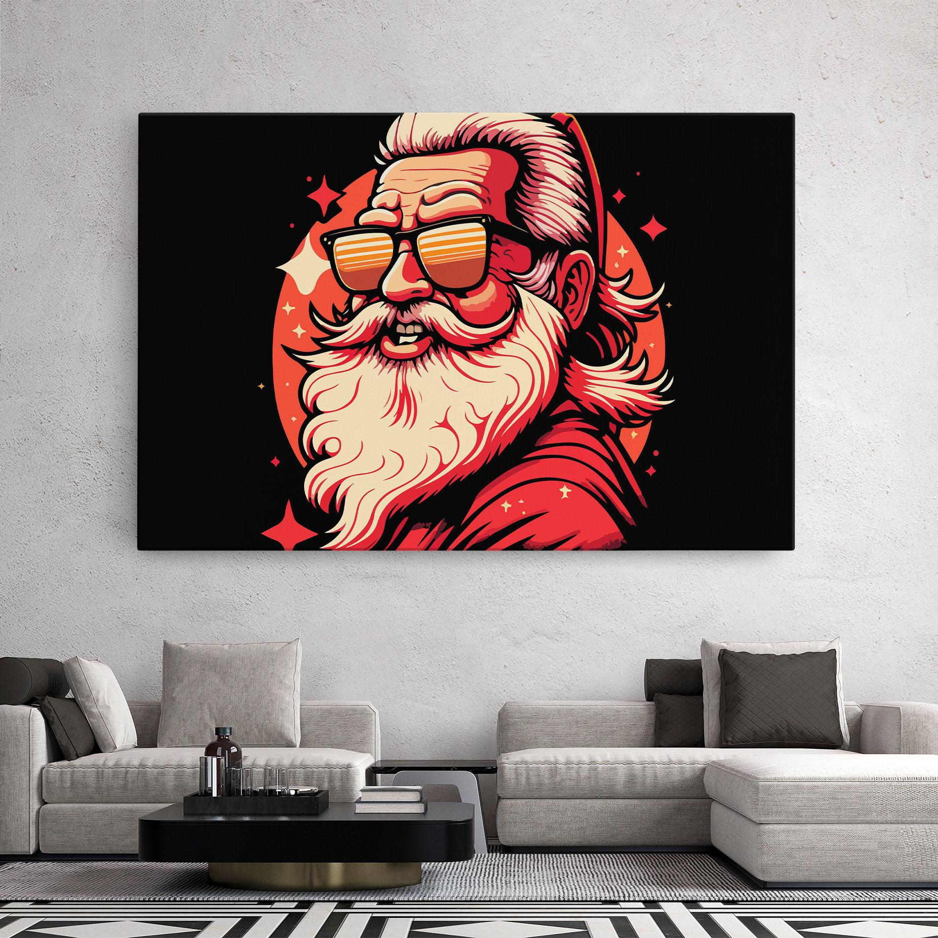 Vászonkép Glasses Santa mockup 2