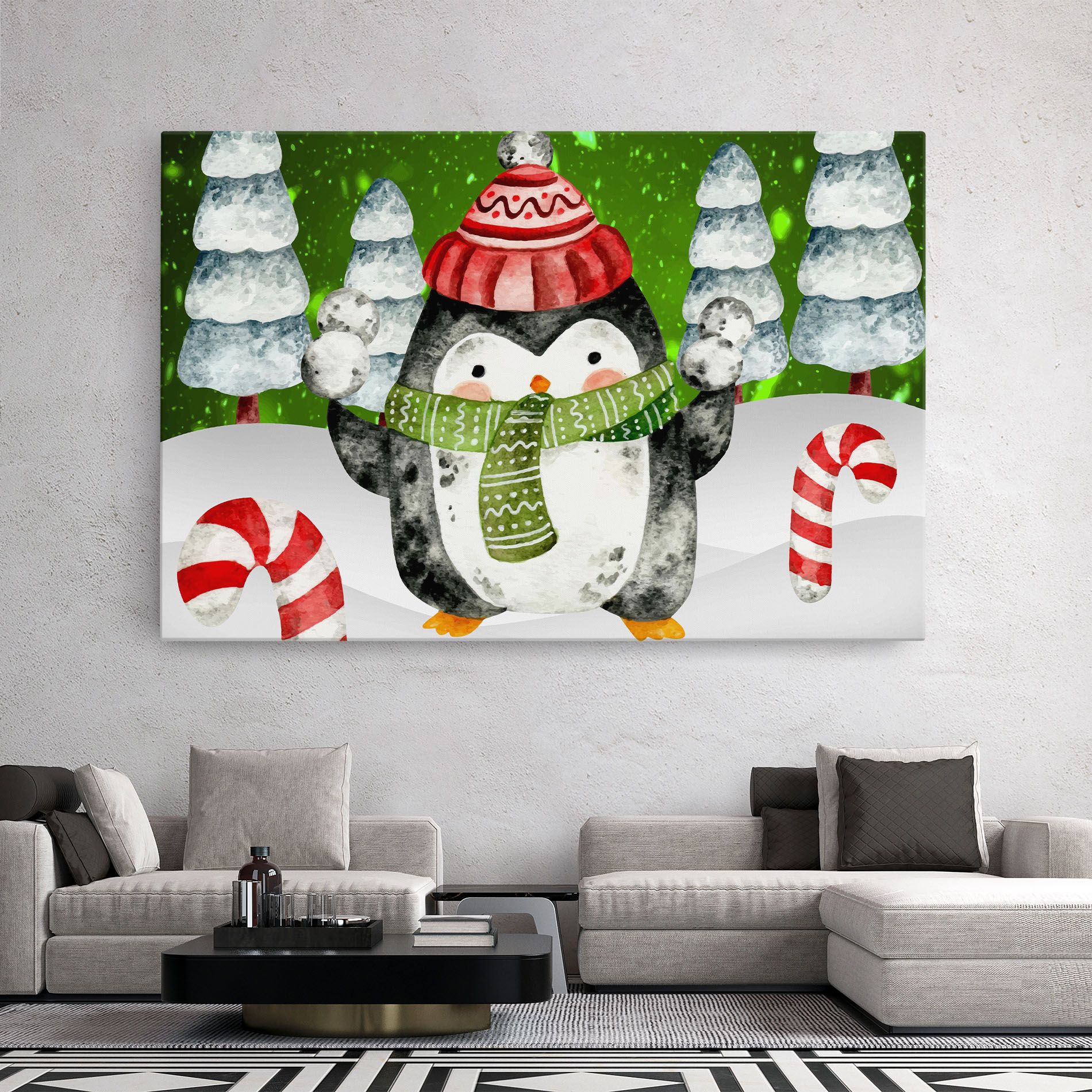 Green Pinguin mockup 2