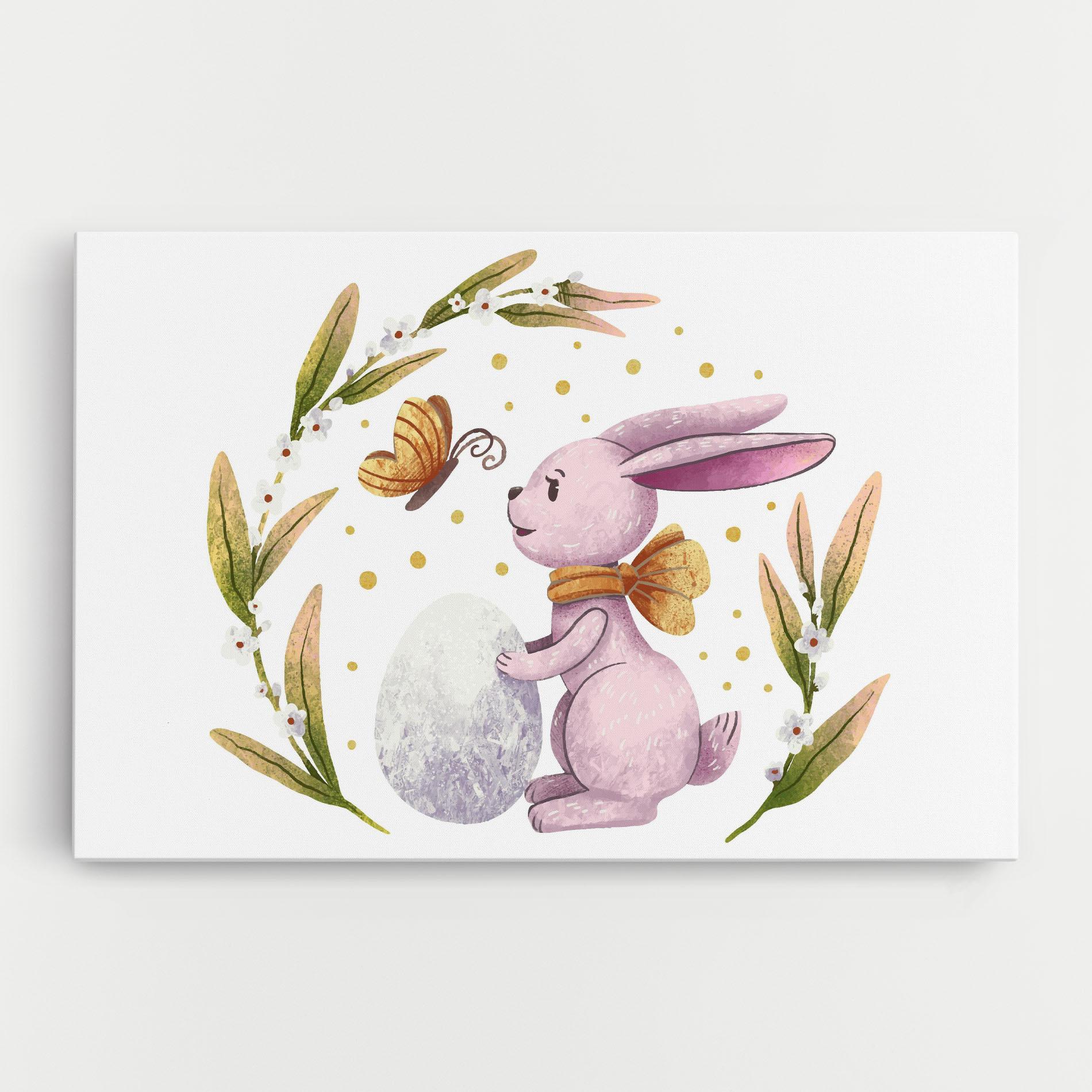 Vászonkép Easter Pink Bunny mockup 0