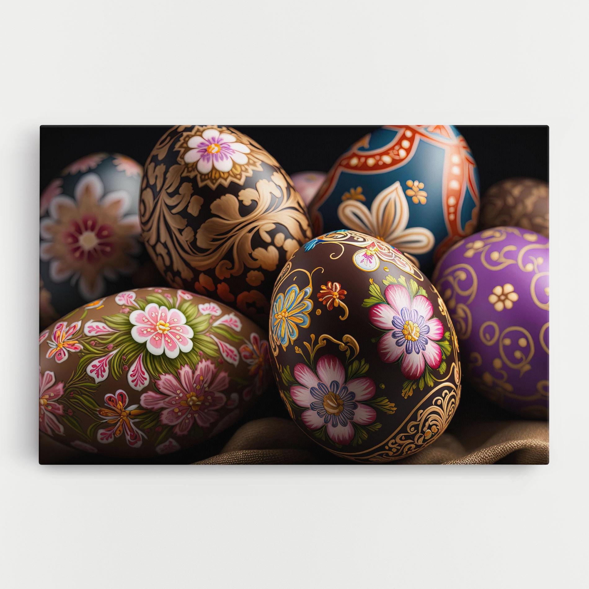 Vászonkép Pretty Painted Eggs mockup 0