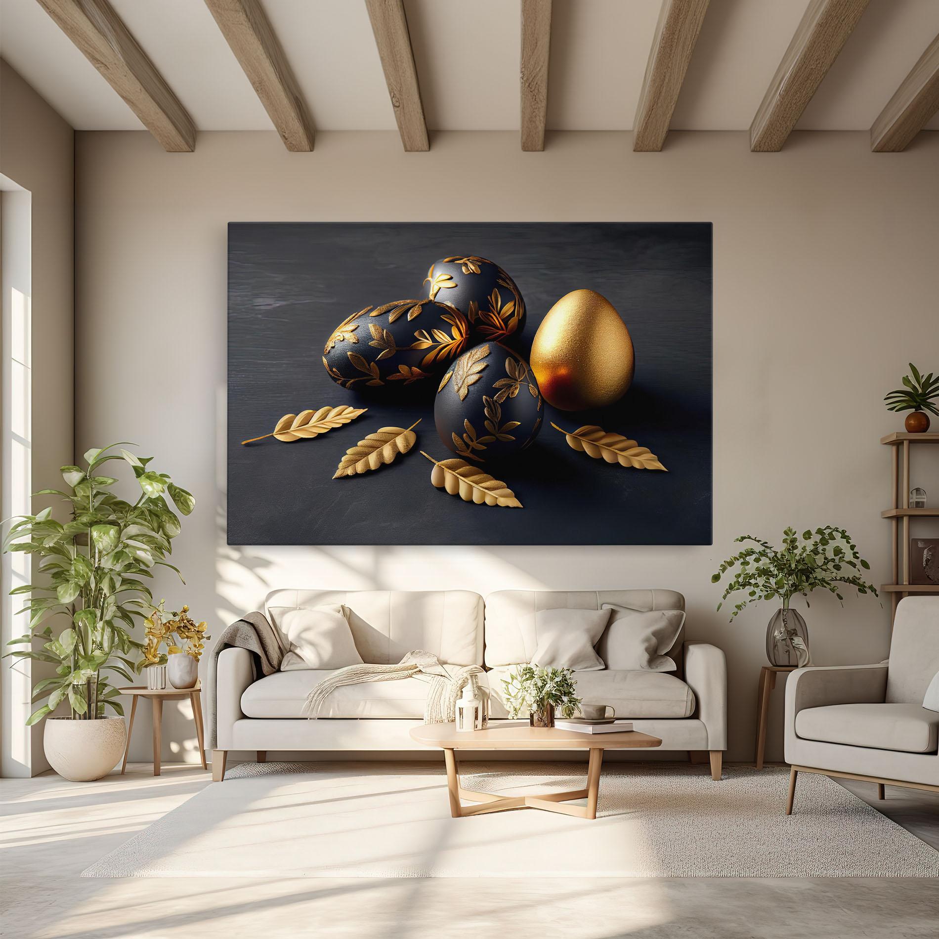 Vászonkép Black Gold Egs mockup 6