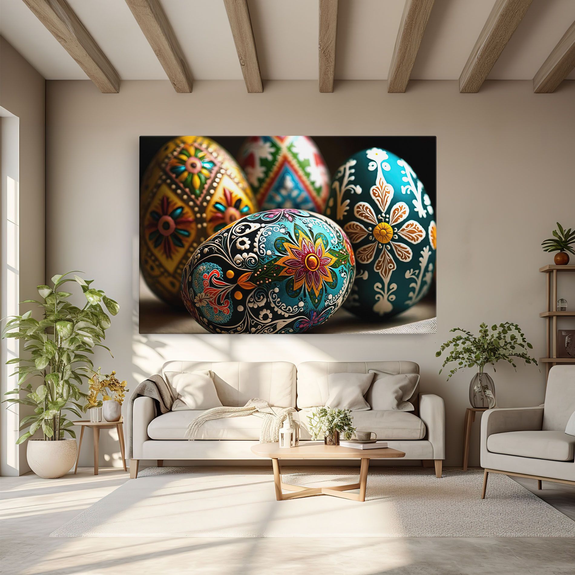 Easter Eggs Ornament mockup 6