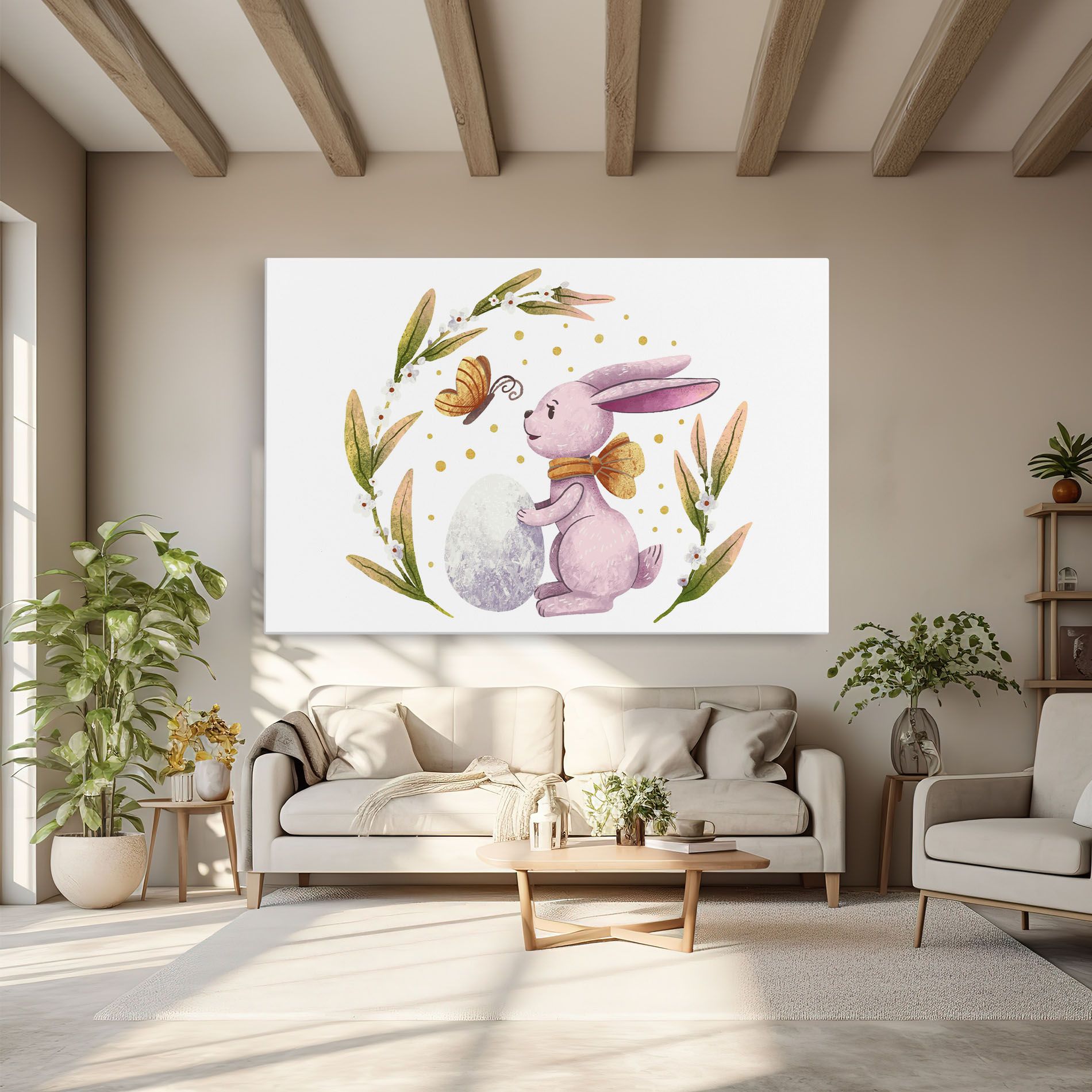 Easter Pink Bunny mockup 6