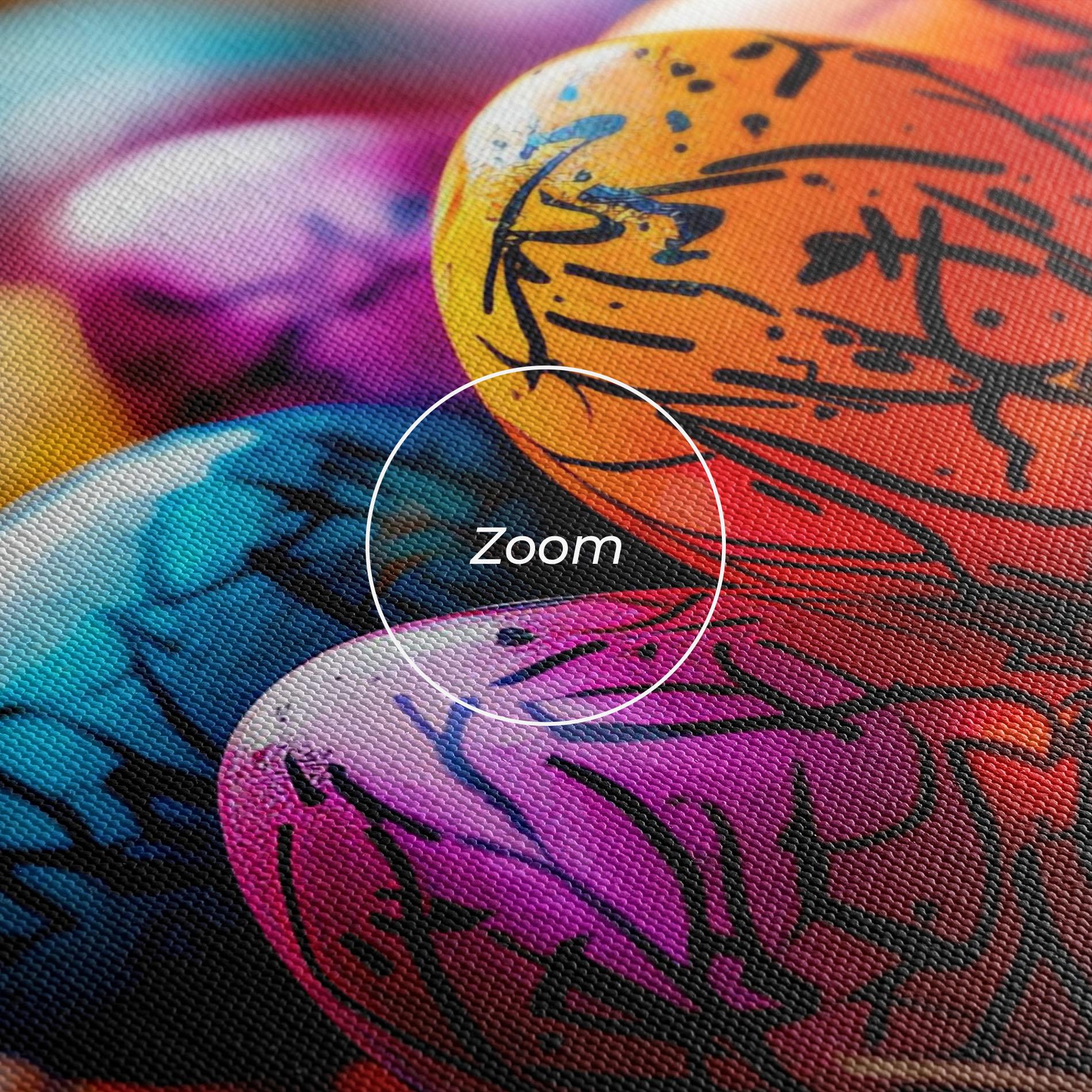 Vászonkép Colorful Easter Eggs mockup 3