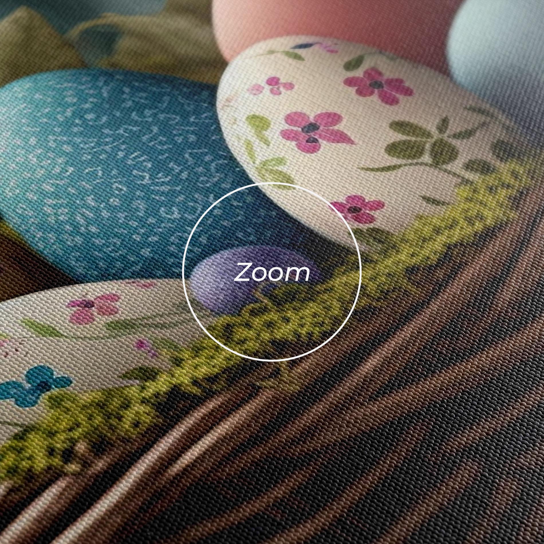 Vászonkép Easter Eggs Butterfly mockup 3