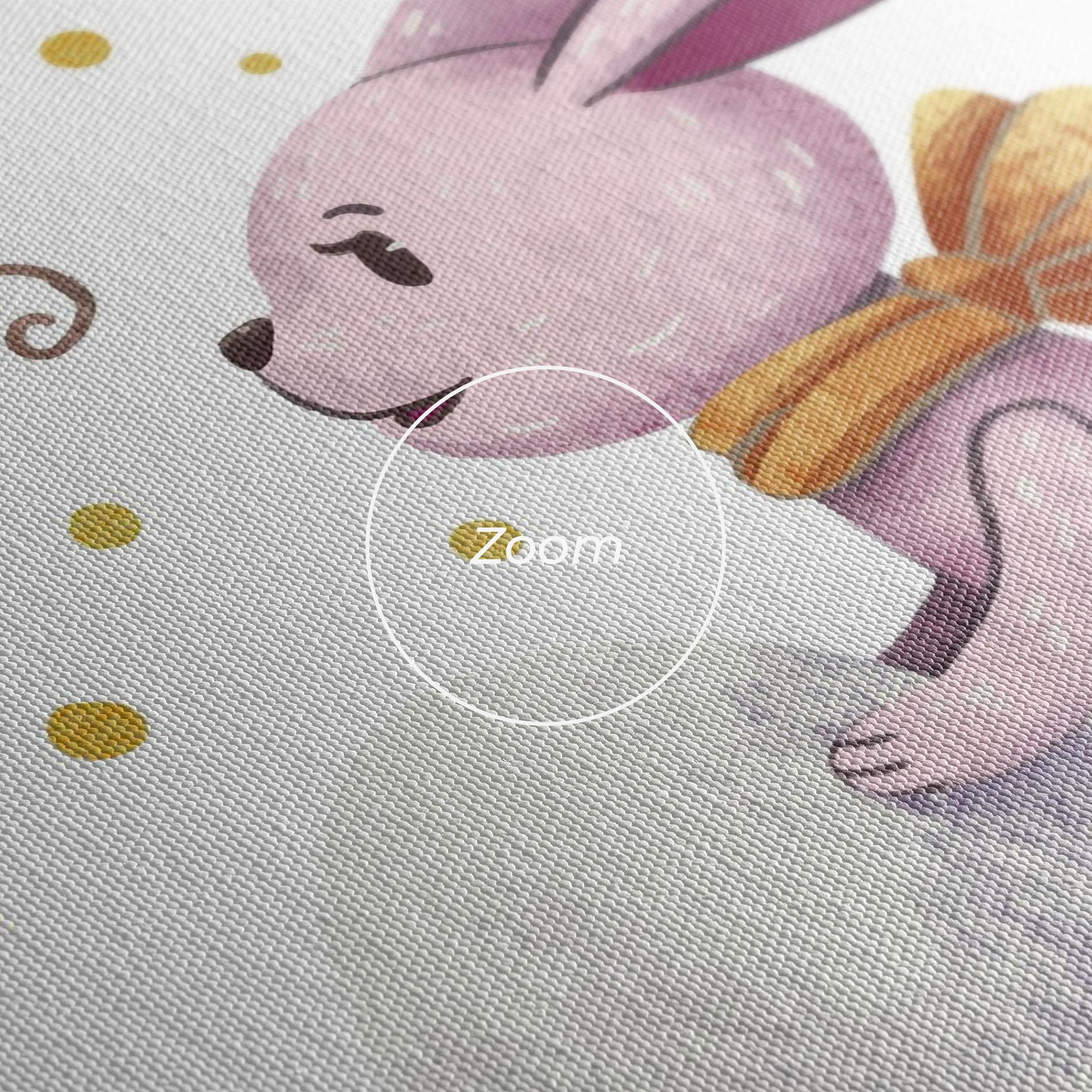 Vászonkép Easter Pink Bunny mockup 3
