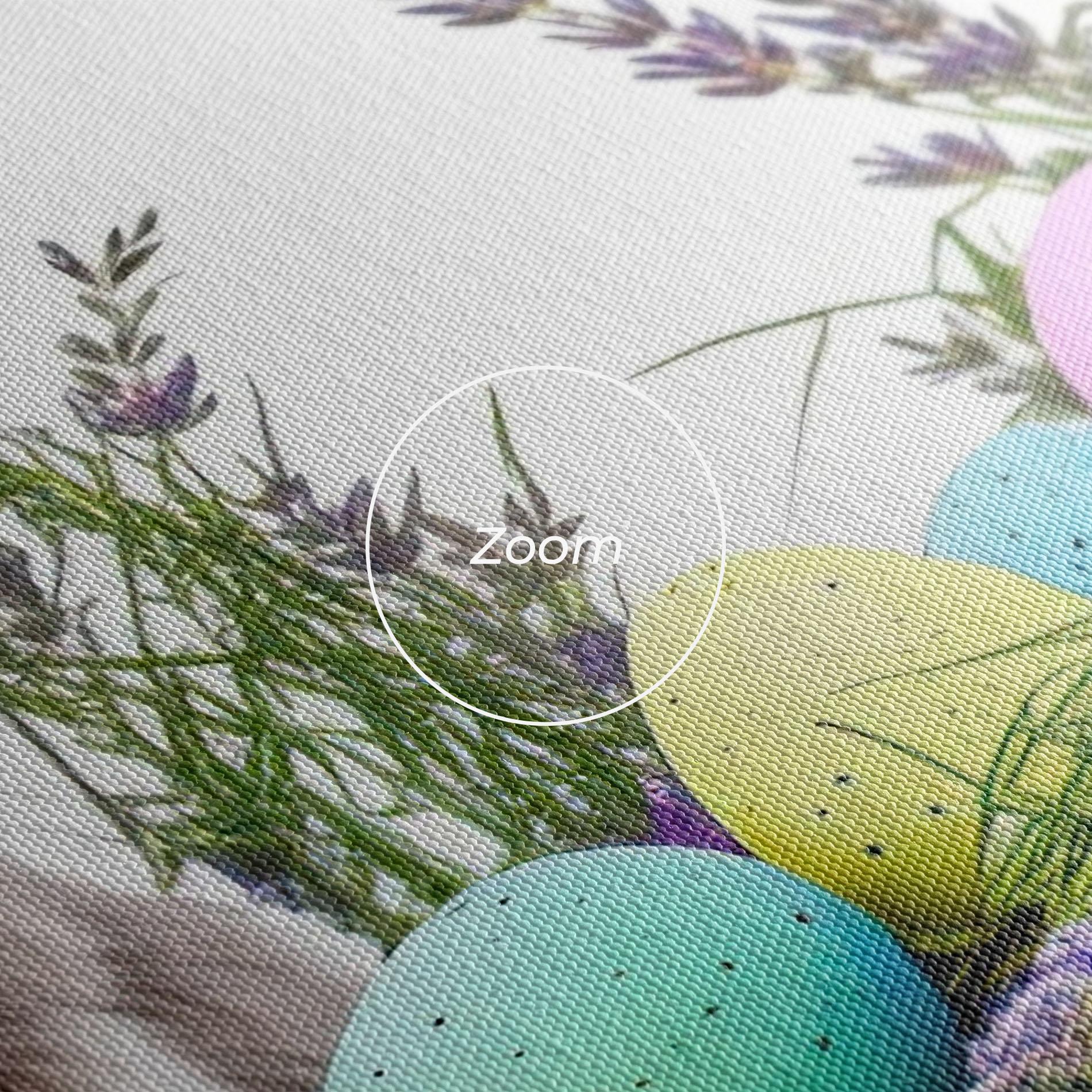 Vászonkép Flowers Easter Bunny mockup 3