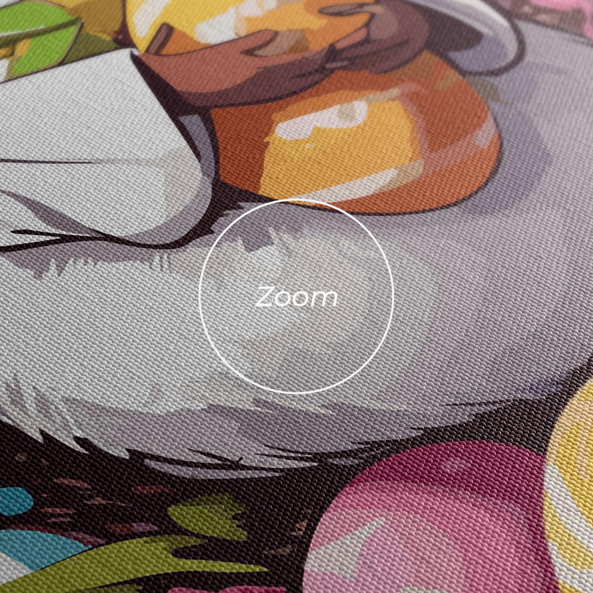 Vászonkép White Easter Bunny mockup 3