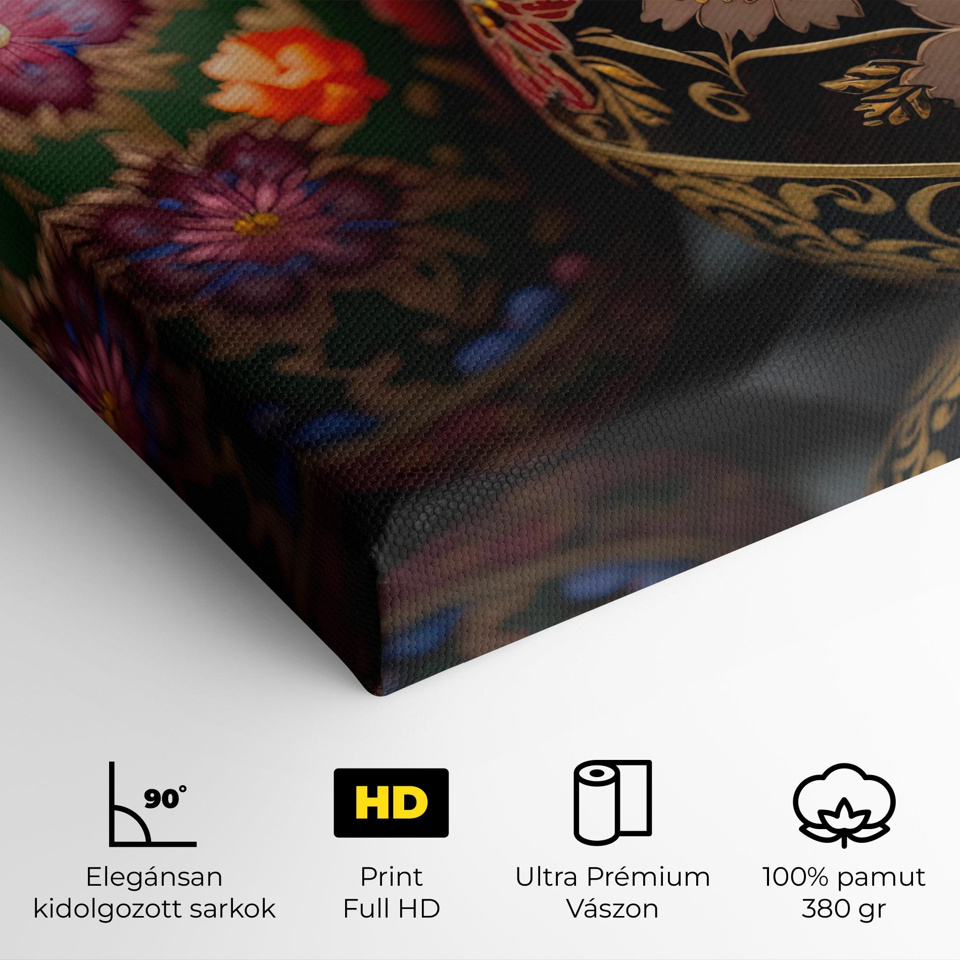 Vászonkép Close Up Painted Eggs mockup 4