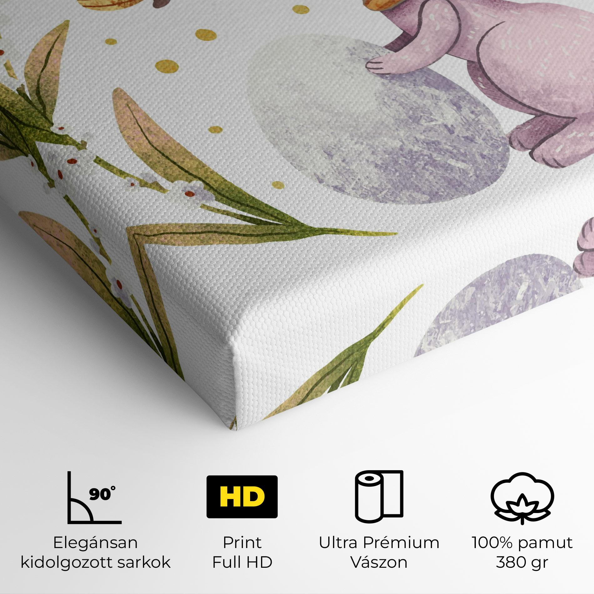 Vászonkép Easter Pink Bunny mockup 4