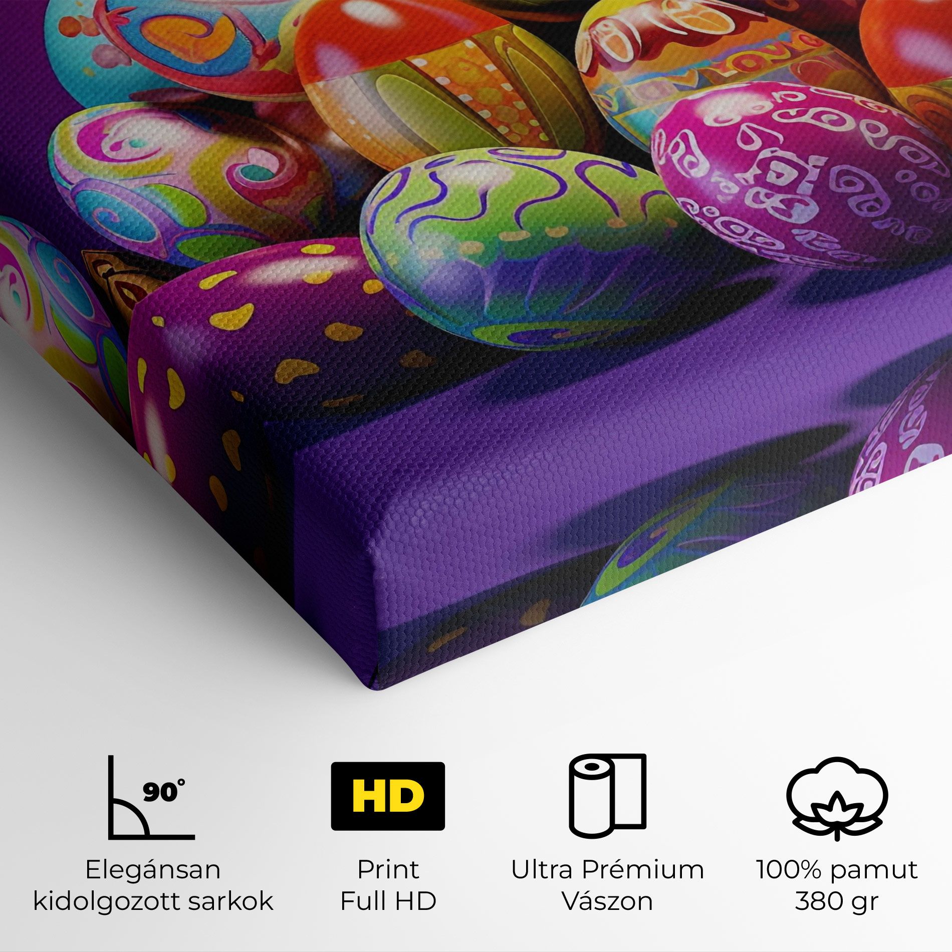 Pile Colorful Eggs mockup 4