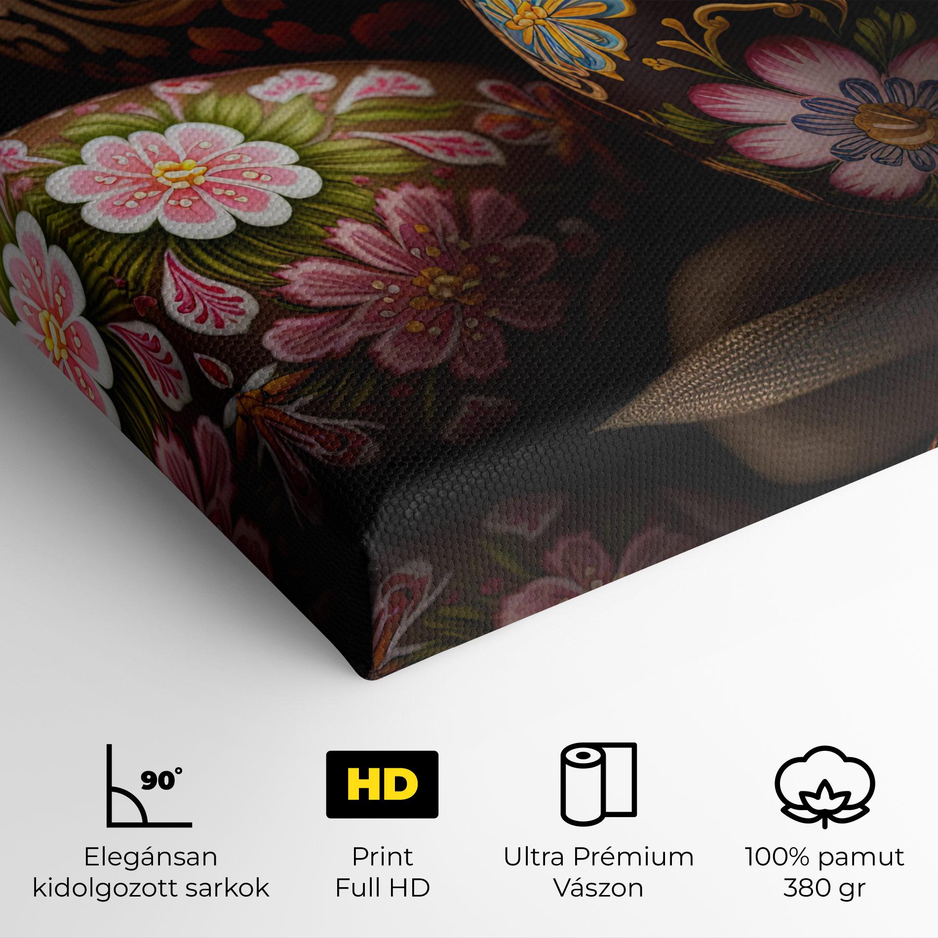 Vászonkép Pretty Painted Eggs mockup 4