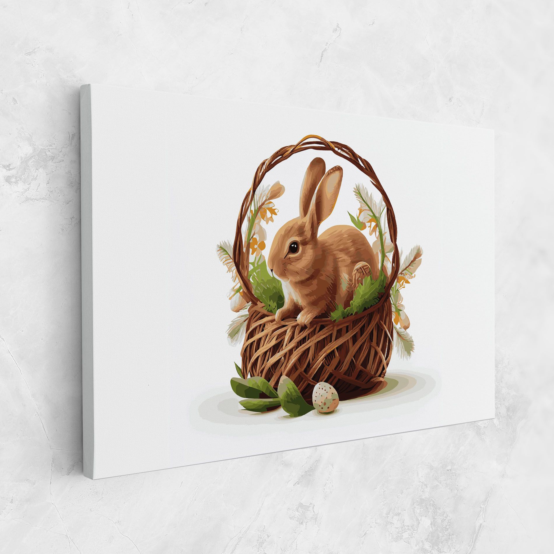 Bunny In Basket mockup 1