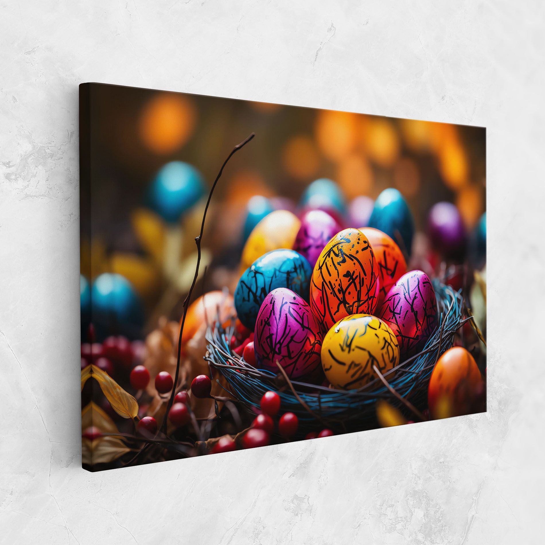 Colorful Easter Eggs mockup 1