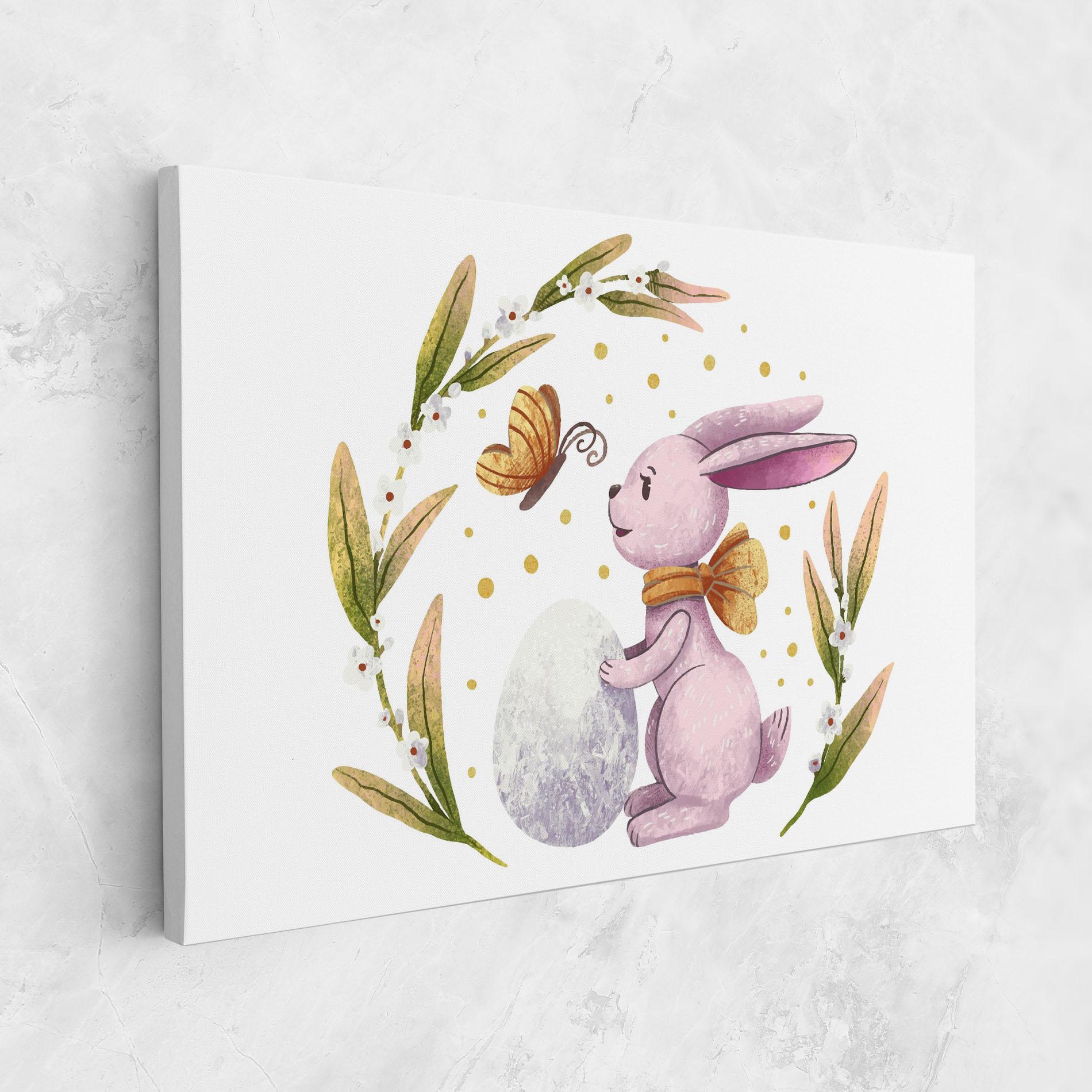 Vászonkép Easter Pink Bunny mockup 1