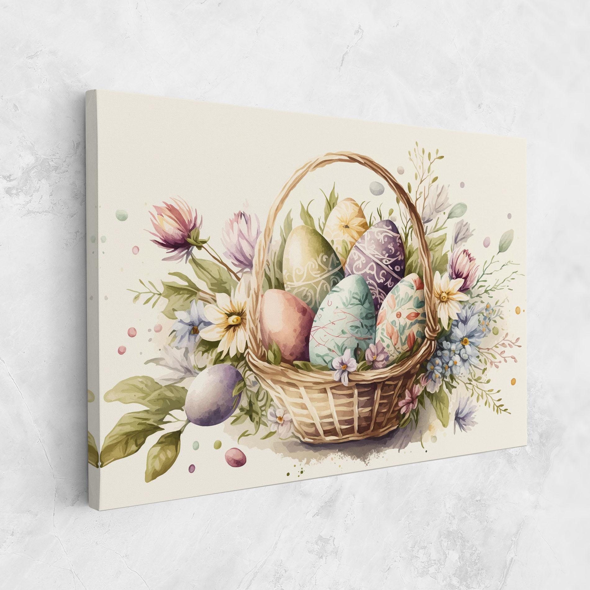 Vászonkép Eggs Basket mockup 1