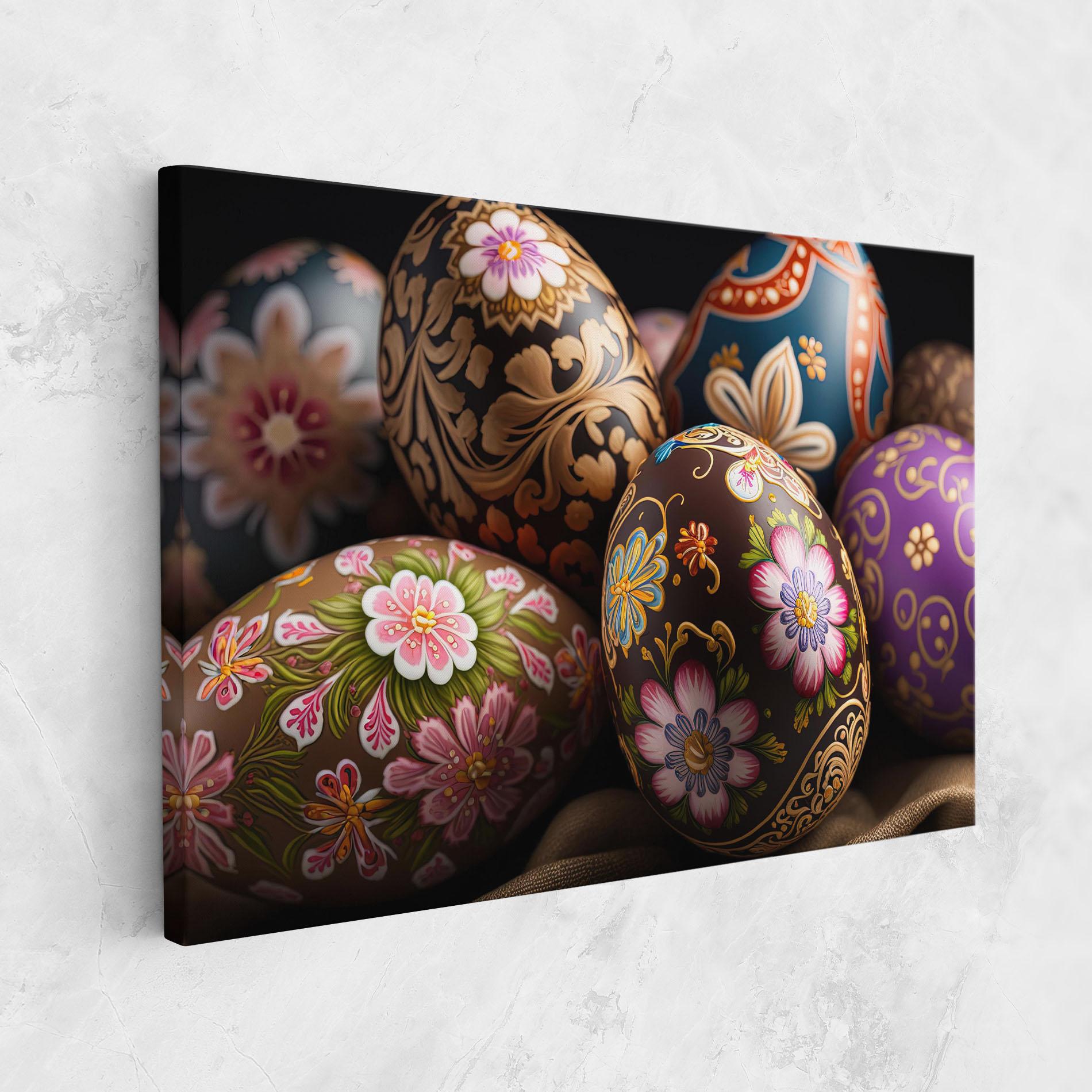 Vászonkép Pretty Painted Eggs mockup 1