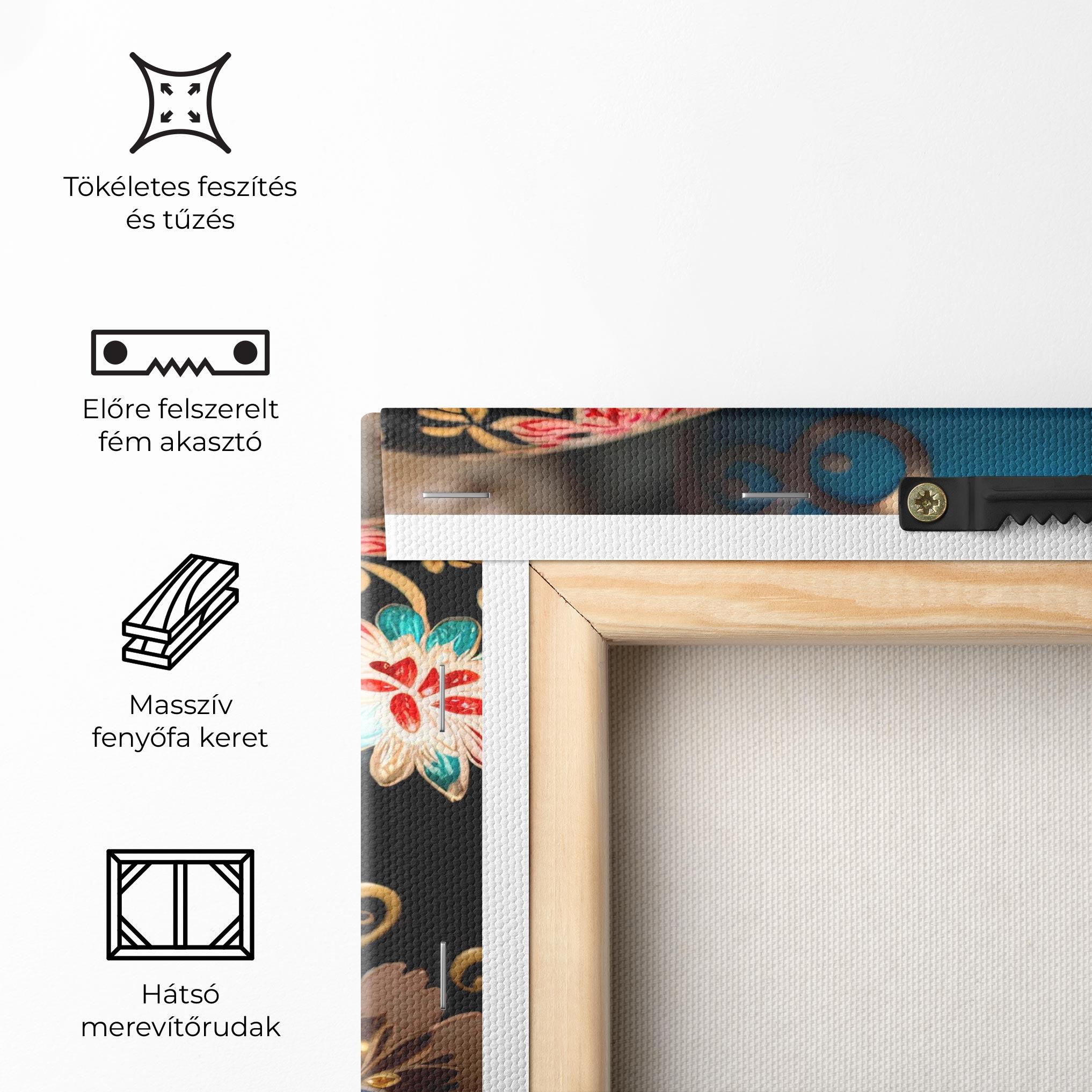 Vászonkép Close Up Painted Eggs mockup 5