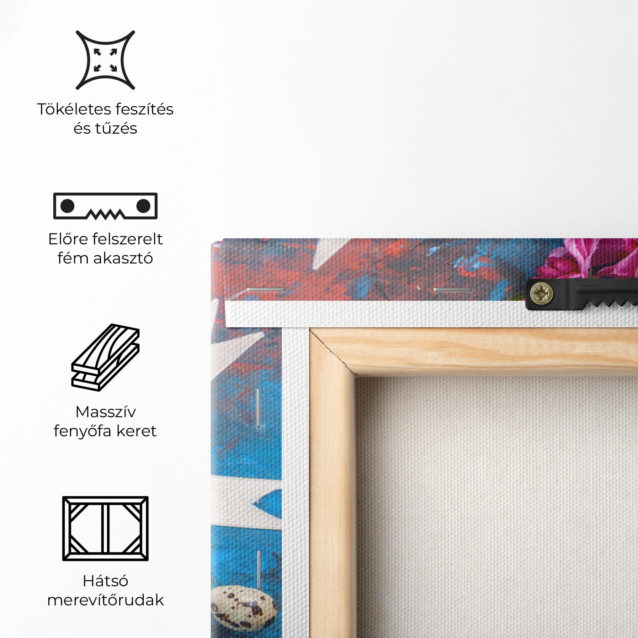 Vászonkép Colored Easter Eggs mockup 5