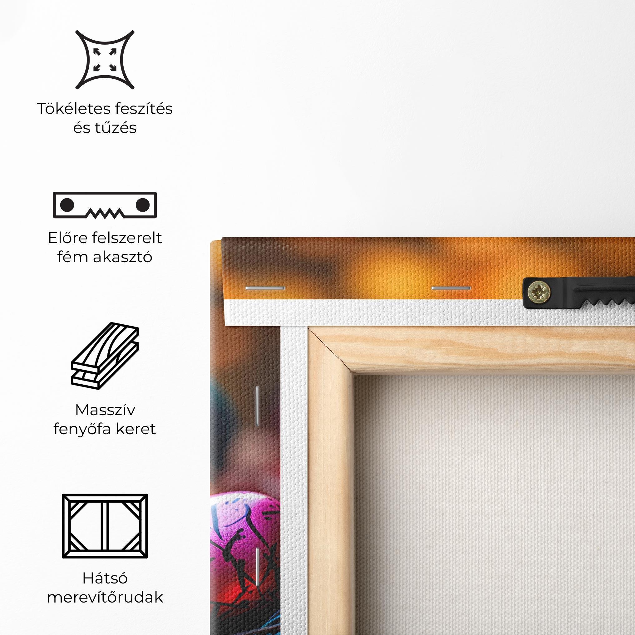 Vászonkép Colorful Easter Eggs mockup 5