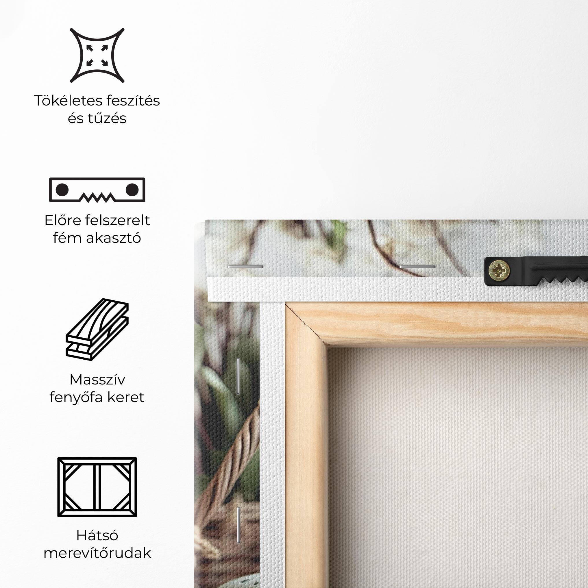 Vászonkép Cute White Easter Eggs mockup 5