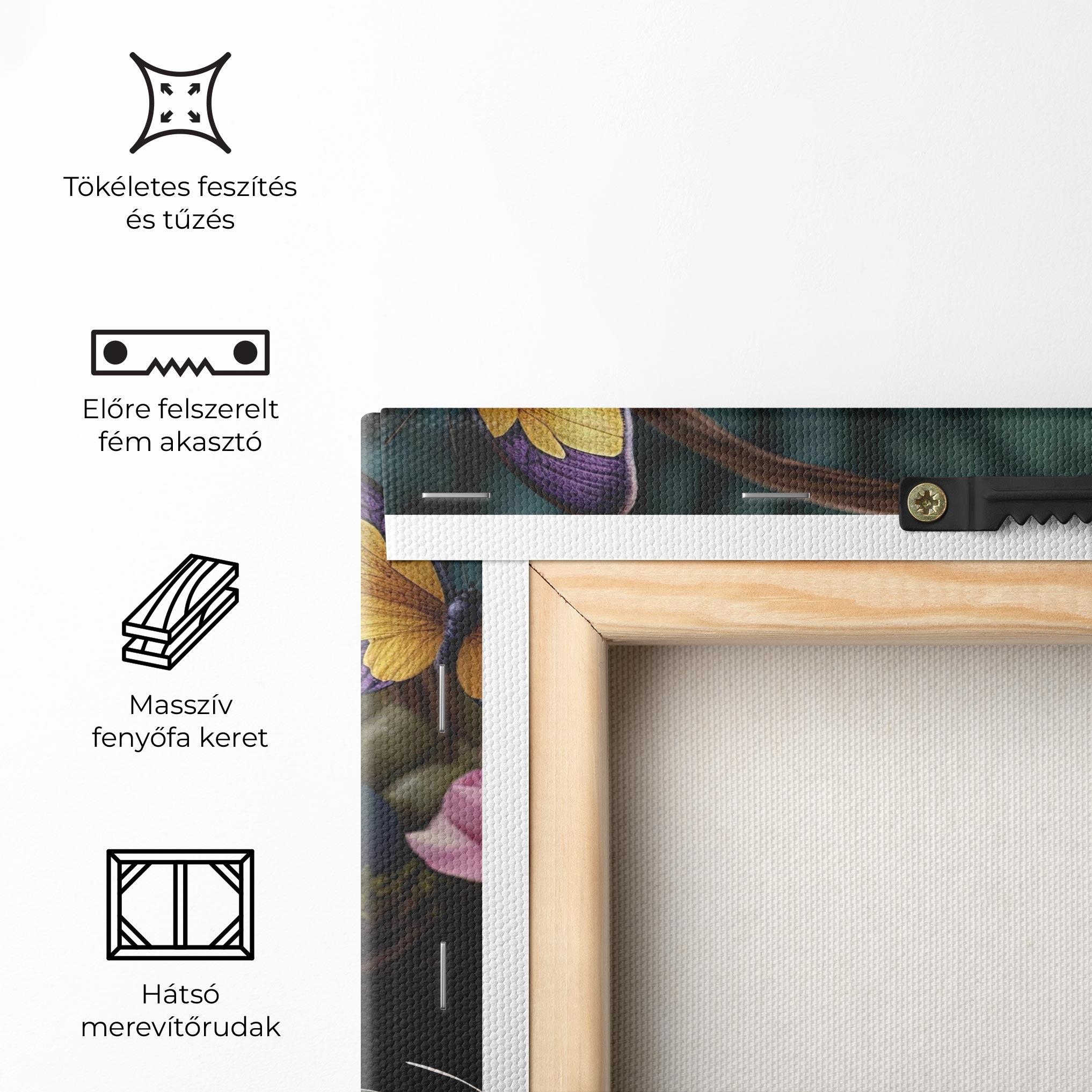 Vászonkép Easter Eggs Butterfly mockup 5