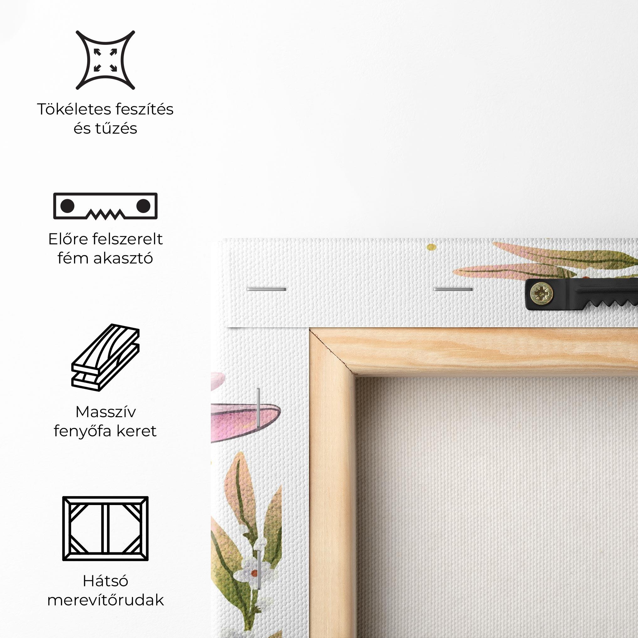 Vászonkép Easter Pink Bunny mockup 5