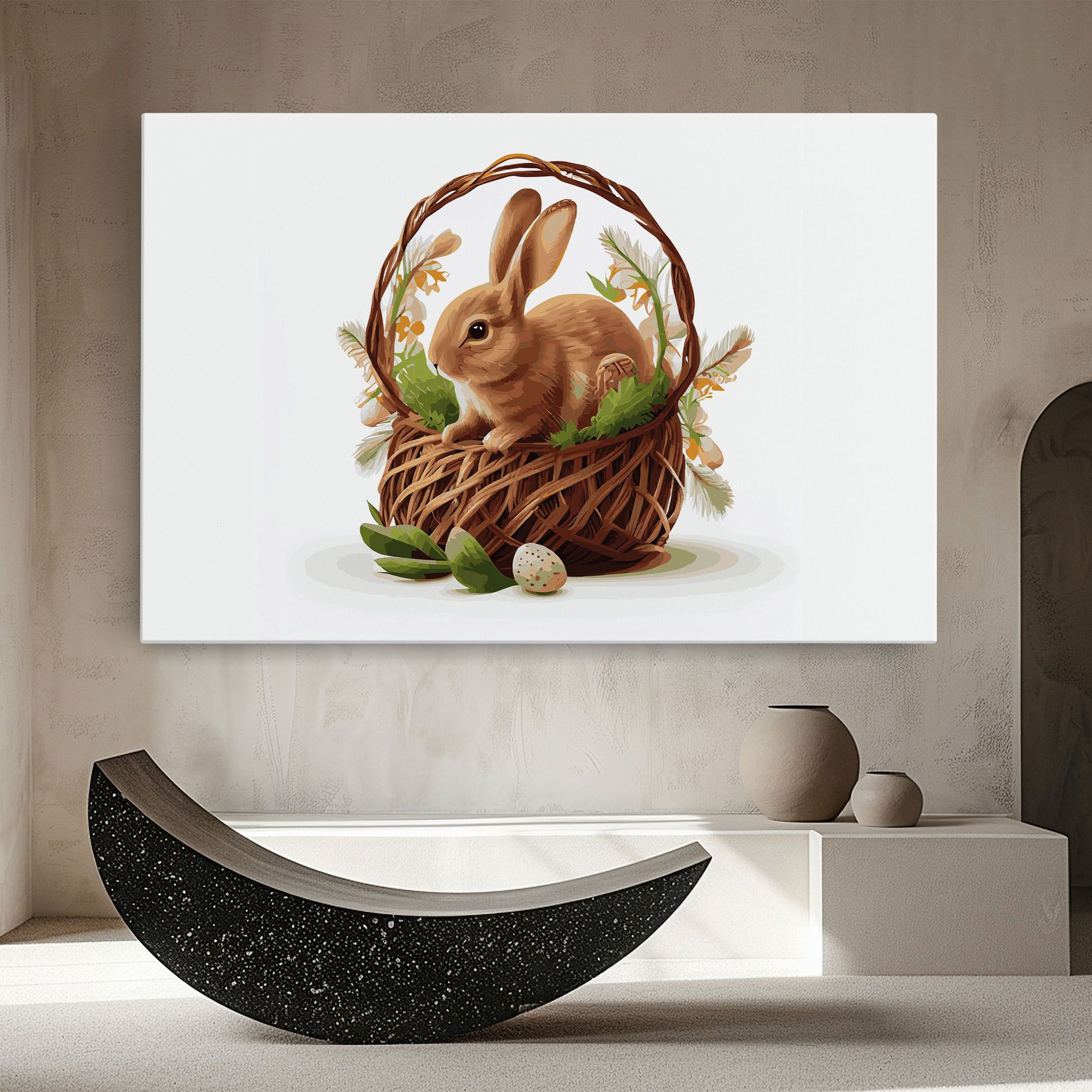 Bunny In Basket mockup 8