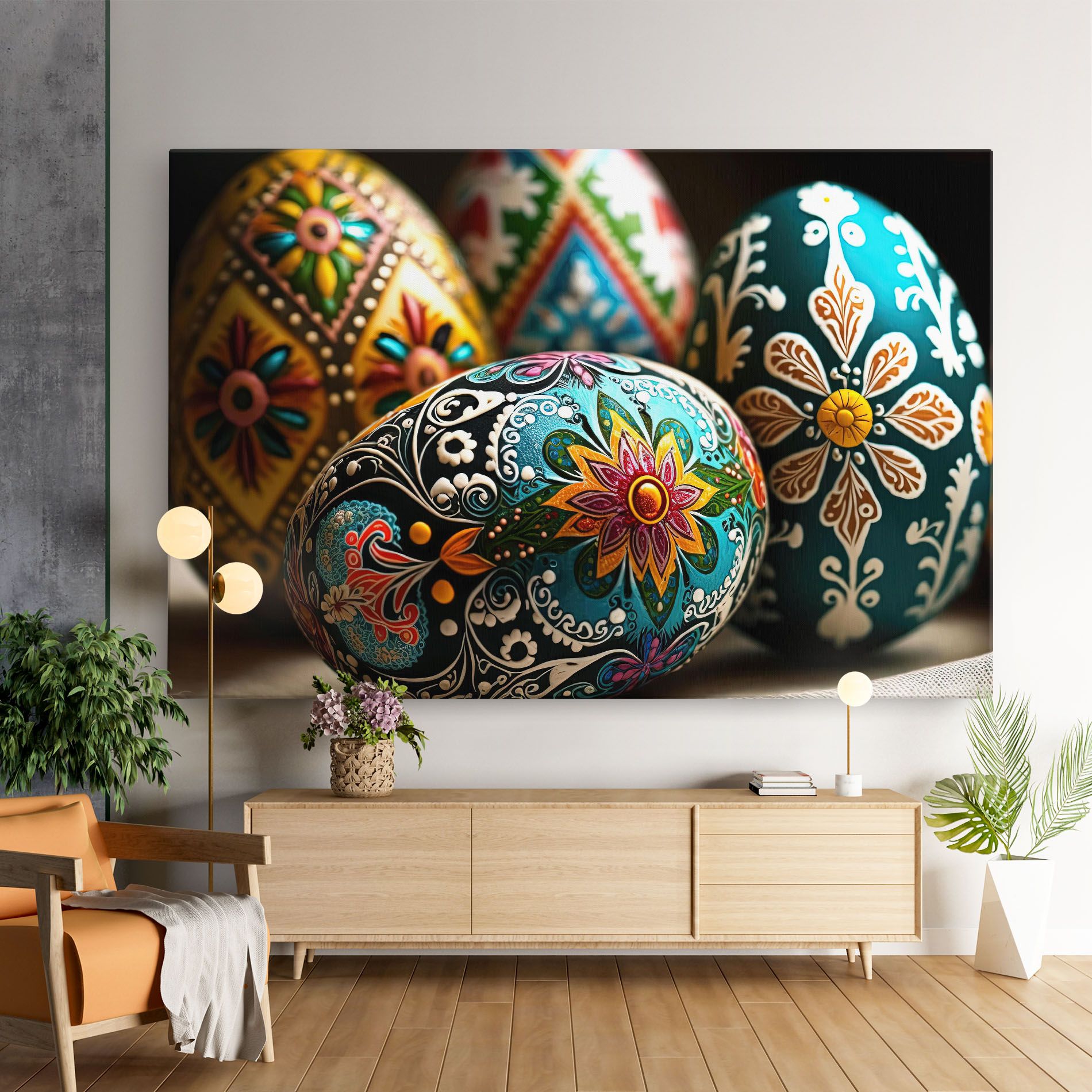 Easter Eggs Ornament mockup 9