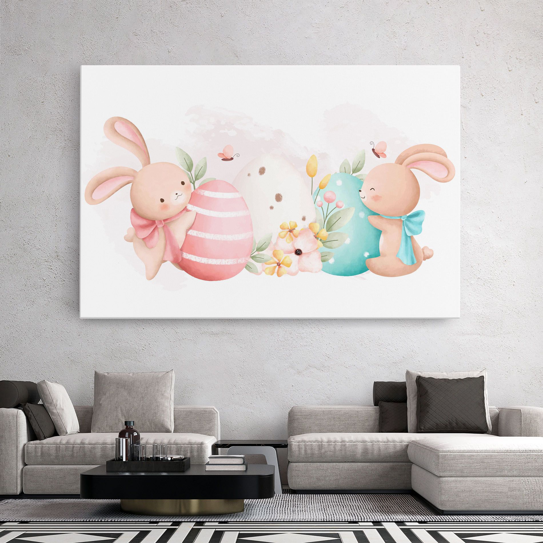 Cute Bunny Art mockup 2