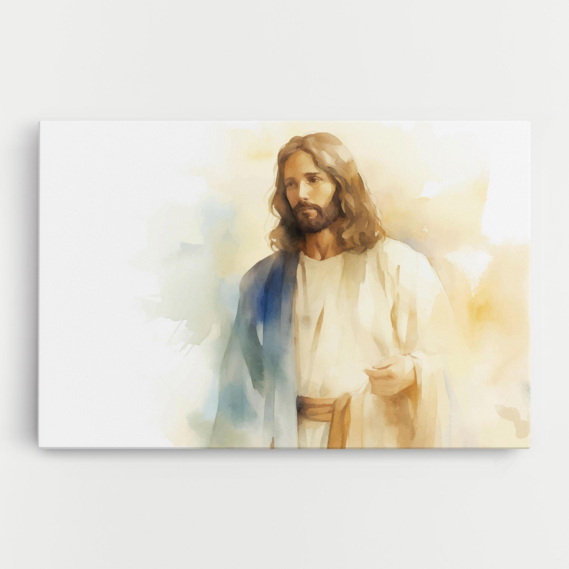 Vászonkép Jesus Light Art mockup 0
