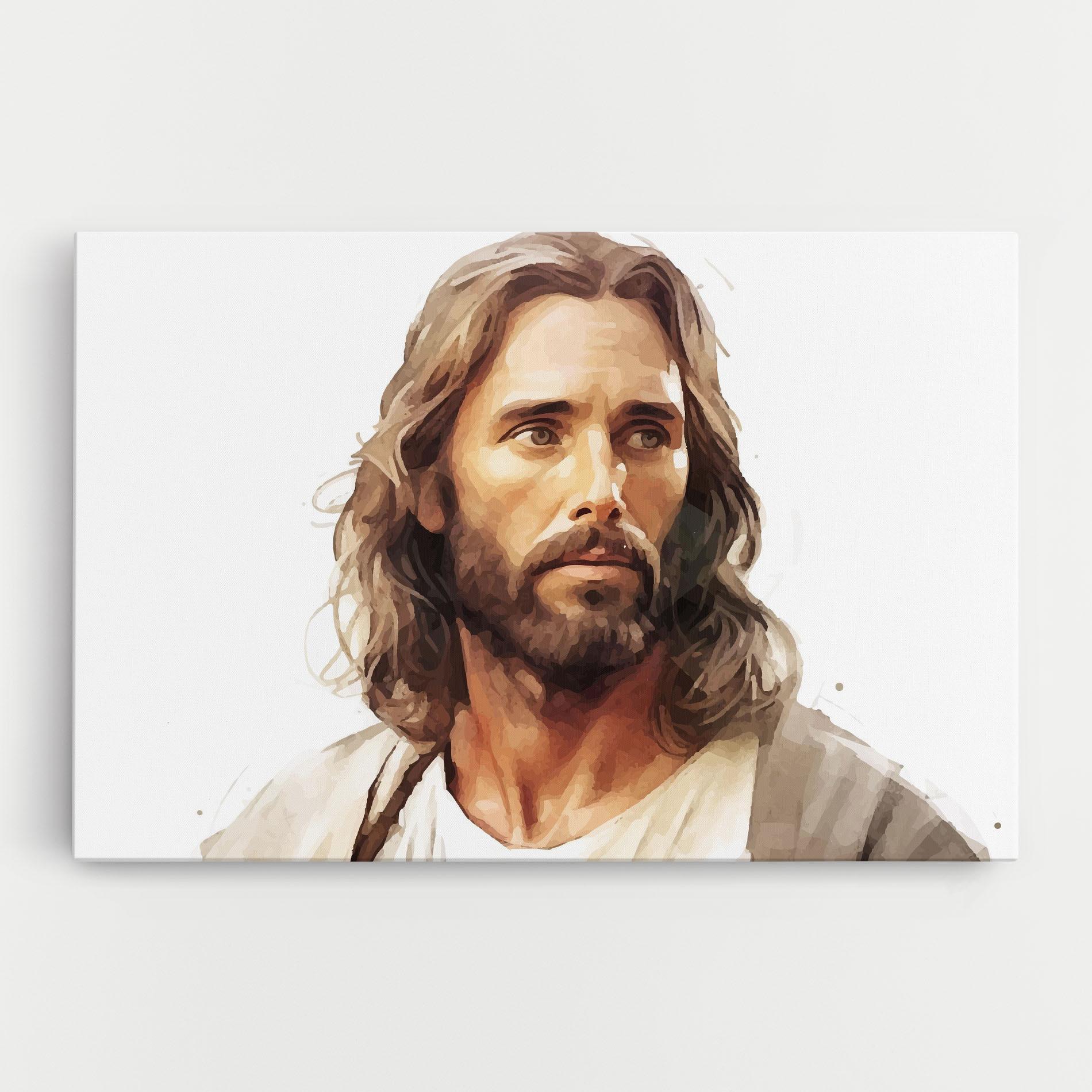 Vászonkép Jesus Long Hair mockup 0