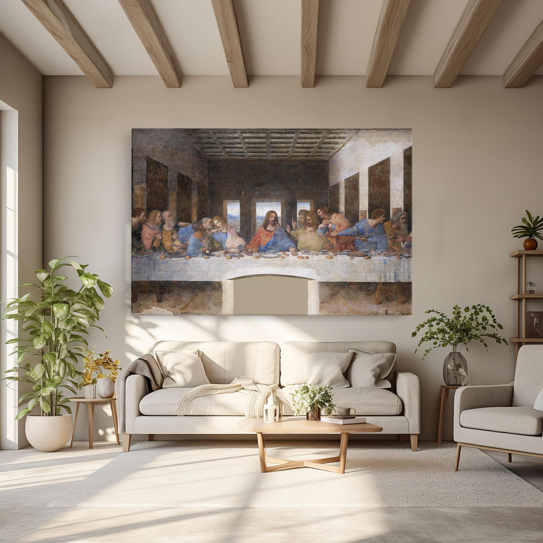 Vászonkép Jesus Eating mockup 6