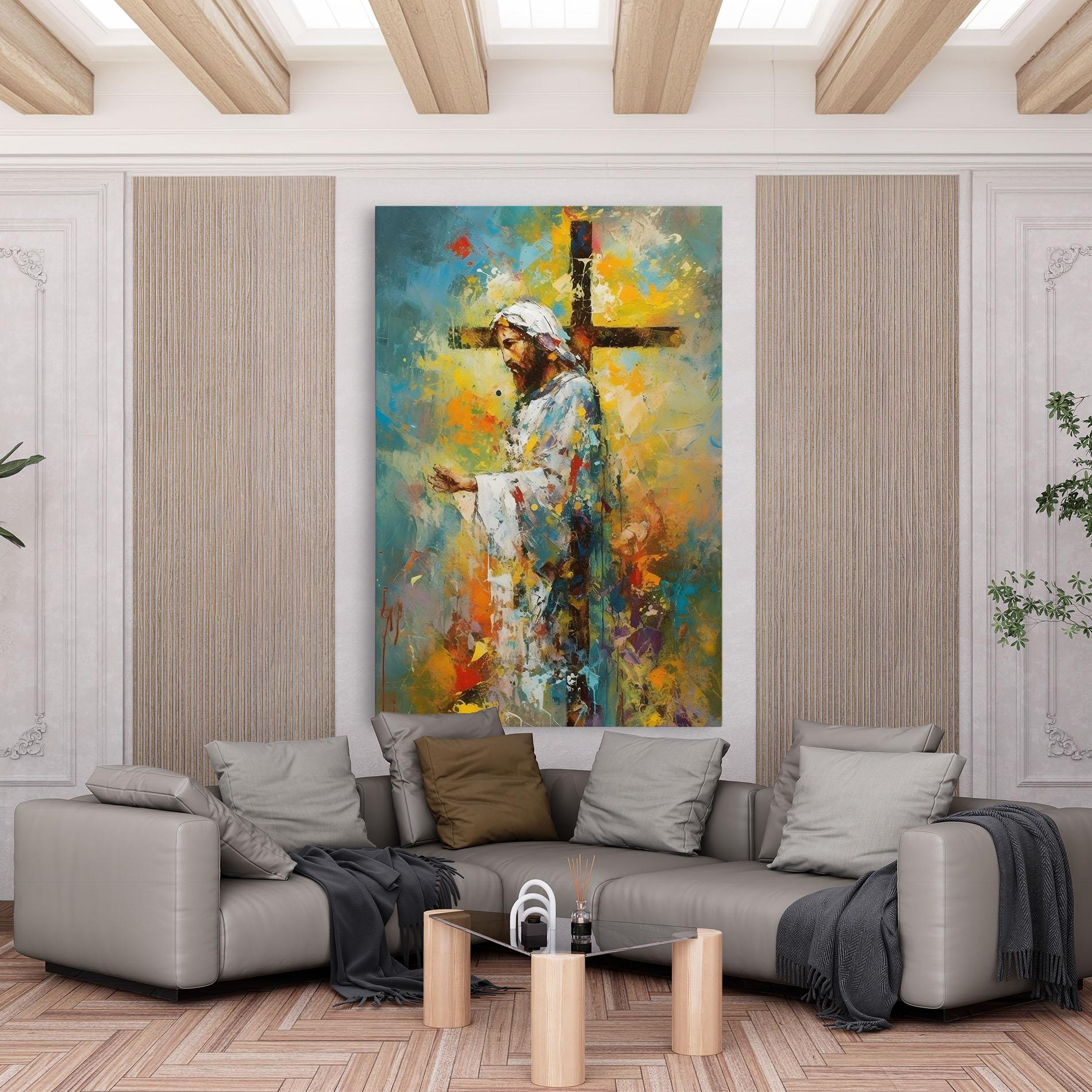 Vászonkép Christ Art Painting mockup 6
