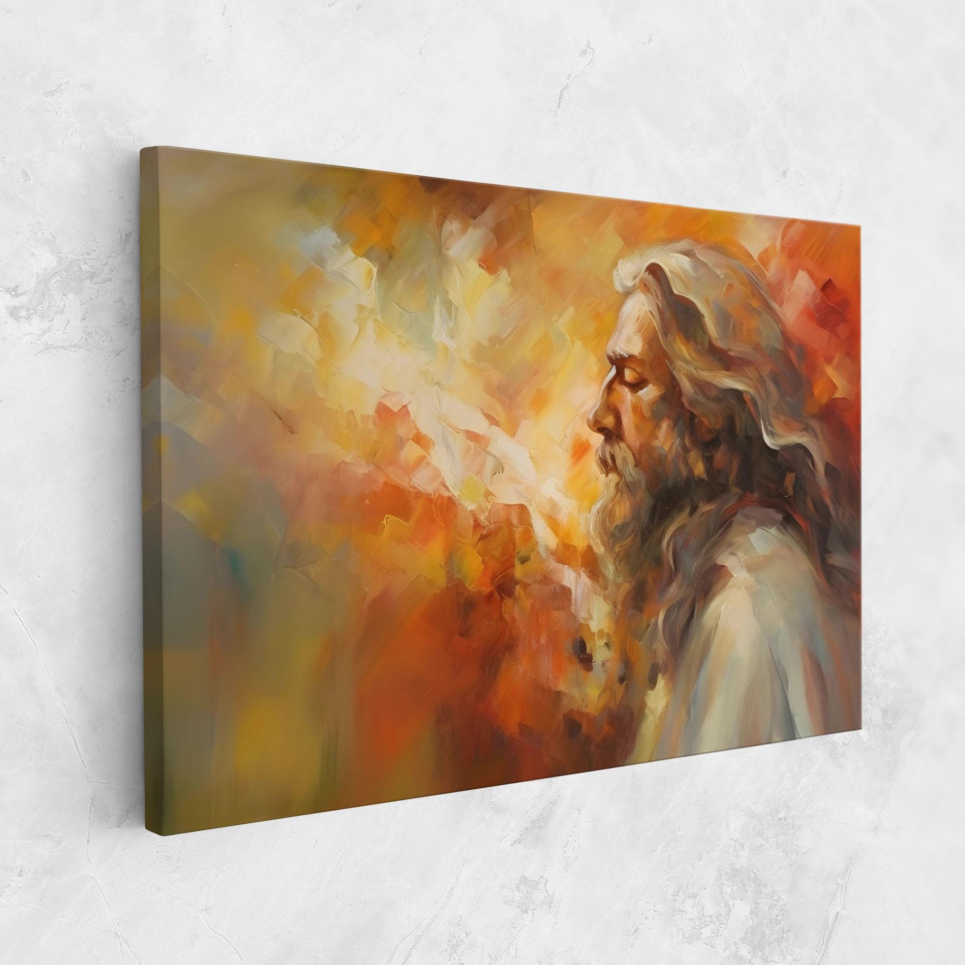 Vászonkép Christ Oil Painting mockup 1