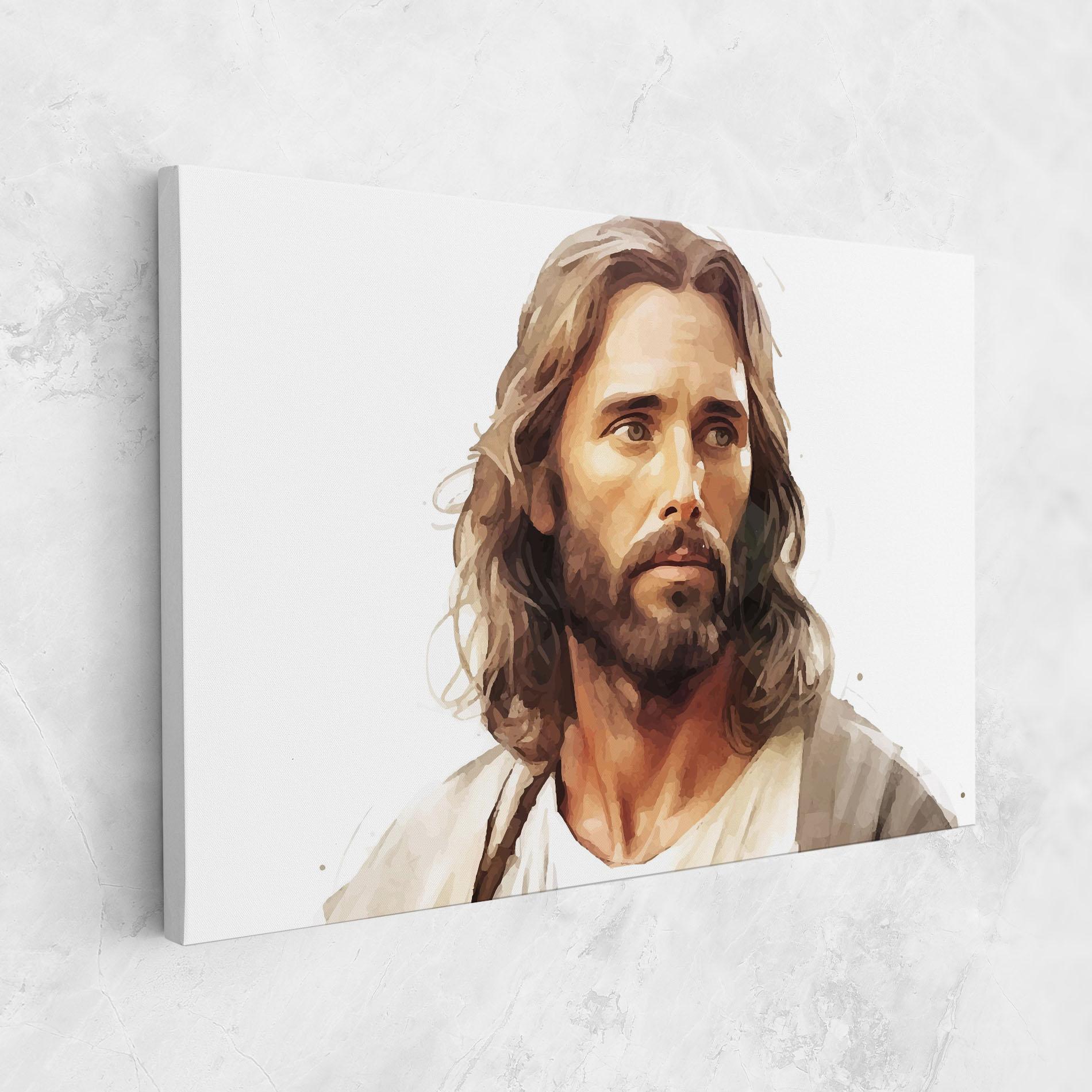 Vászonkép Jesus Long Hair mockup 1