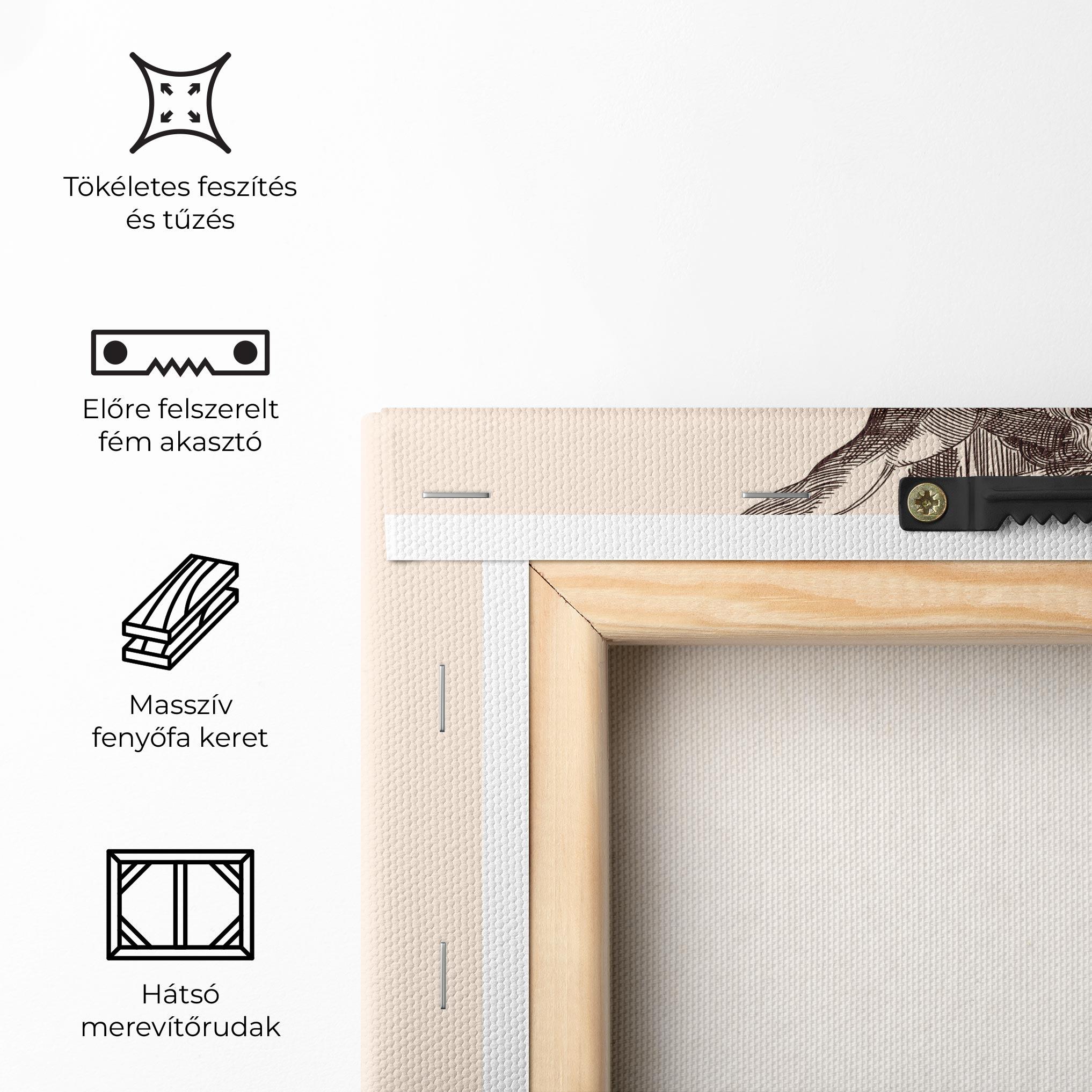 Vászonkép Brown Cross Jesus mockup 5