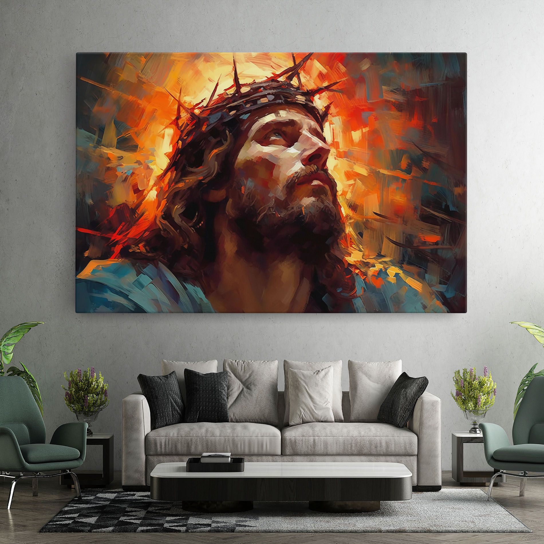Jesus Crown Light mockup 7