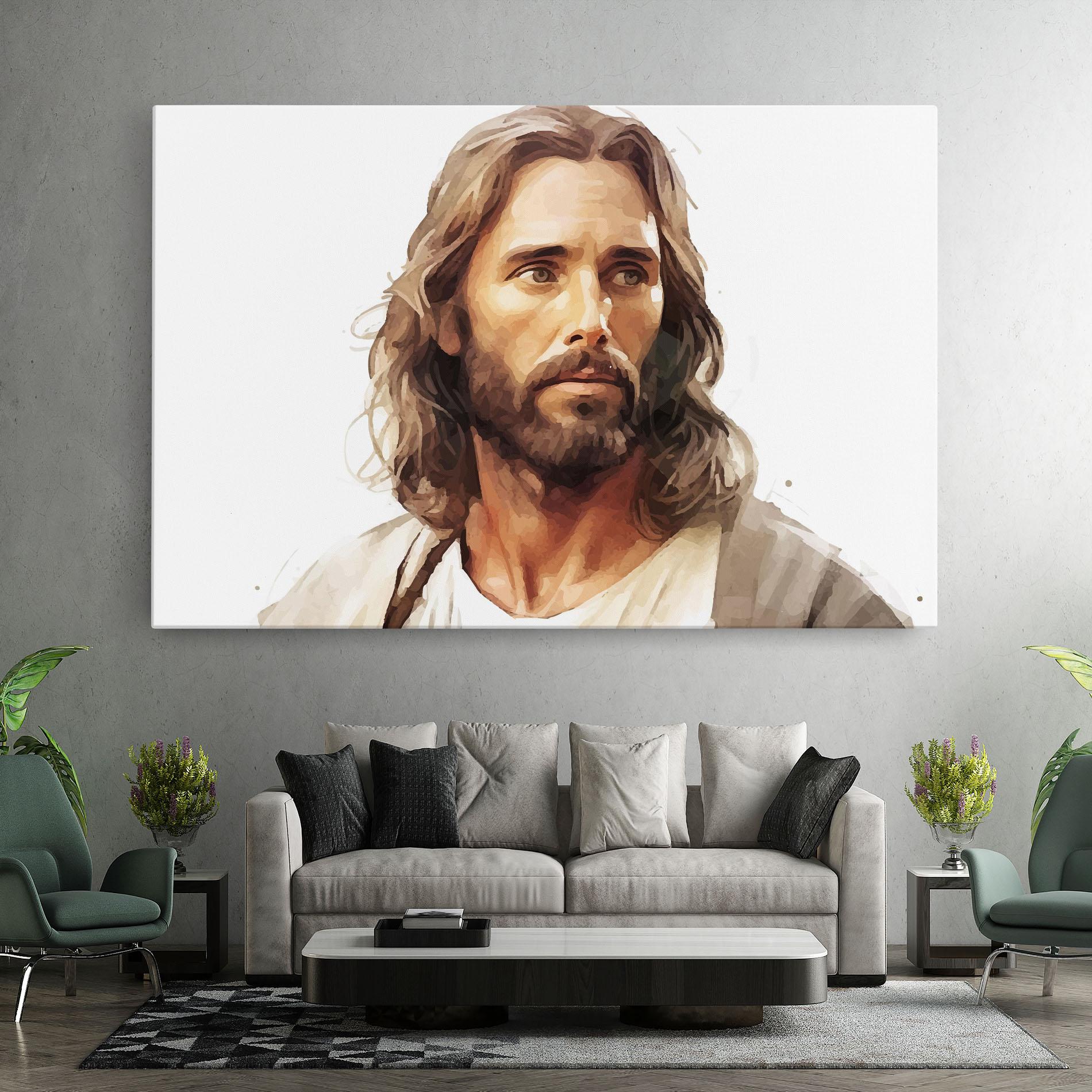 Vászonkép Jesus Long Hair mockup 7