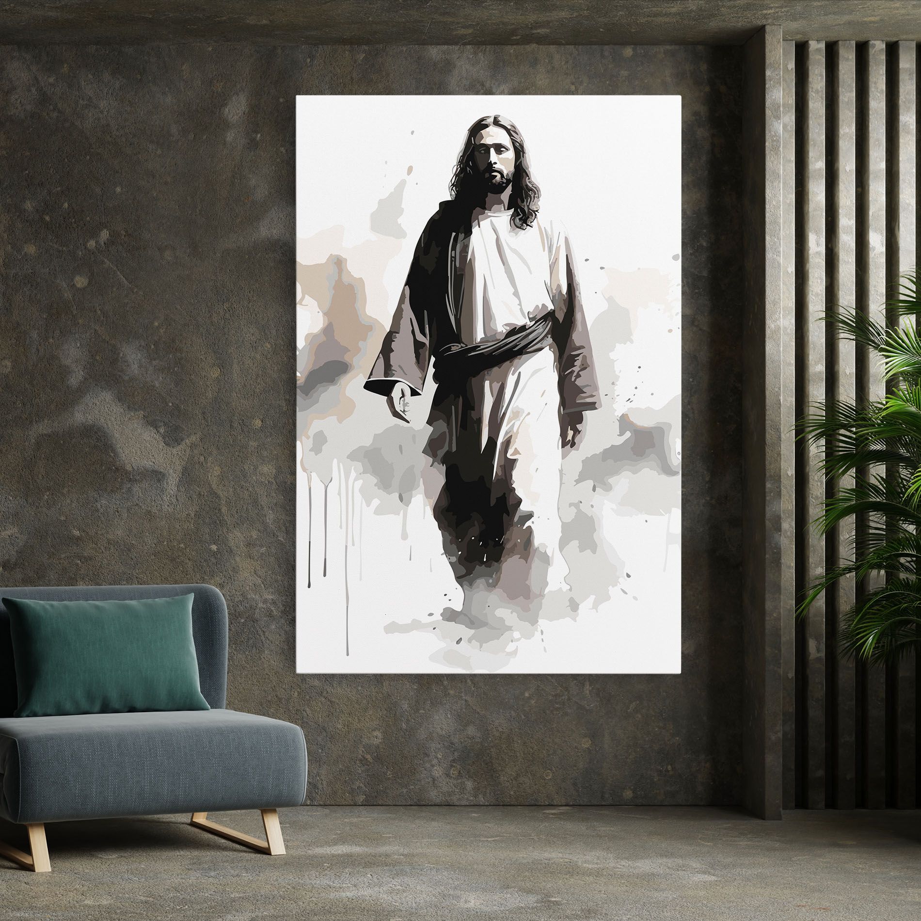 Watercolor Jesus mockup 7