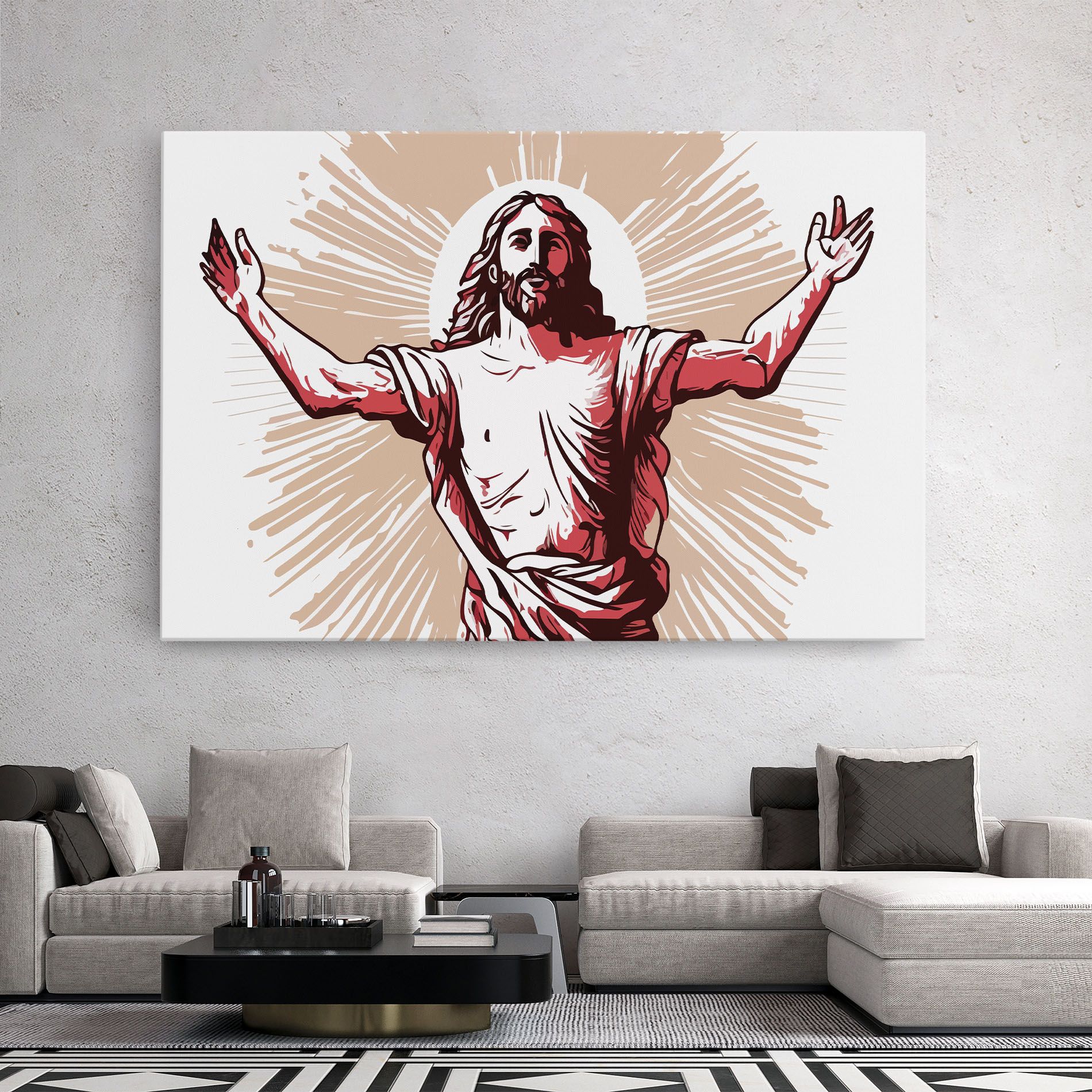 Artistic Jesus mockup 2