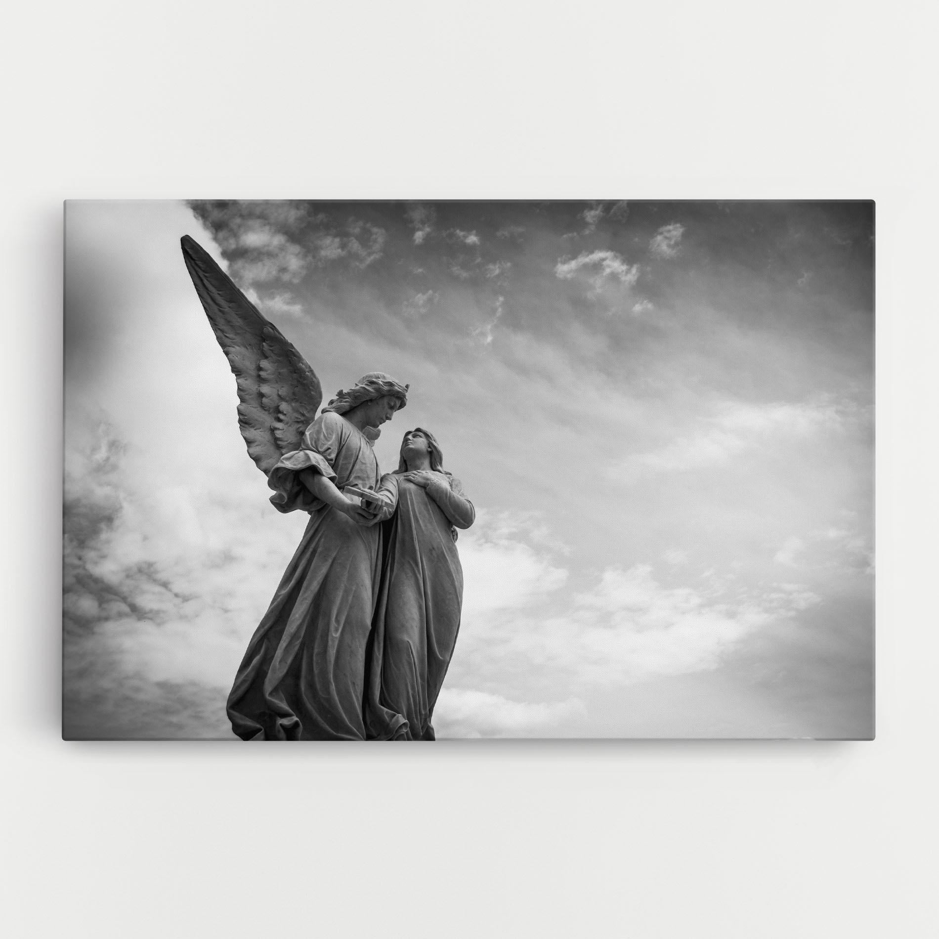 Vászonkép Grey Stone Angels mockup 0